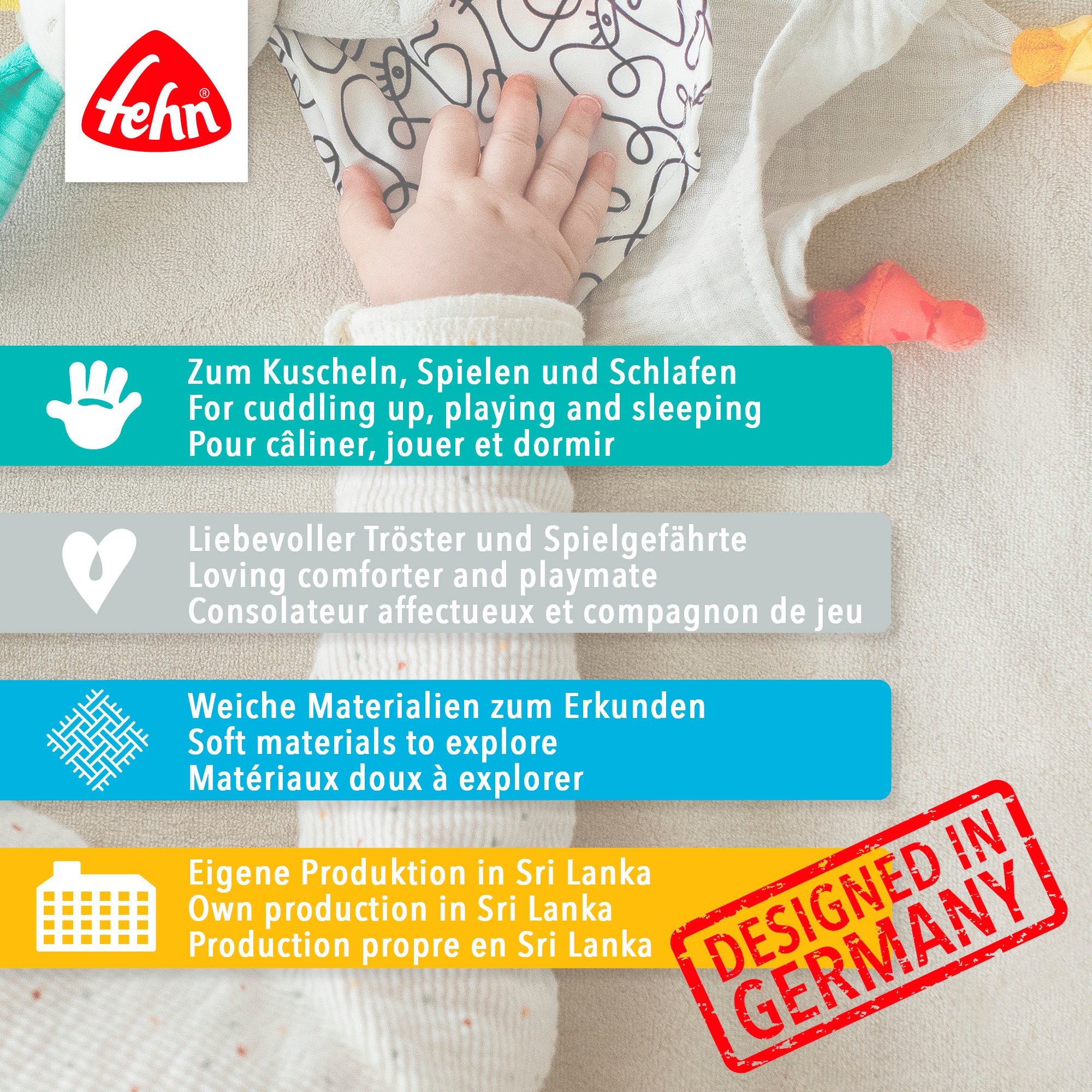 Fehn Kuscheltuch »Pferdinand, Pferd Deluxe«