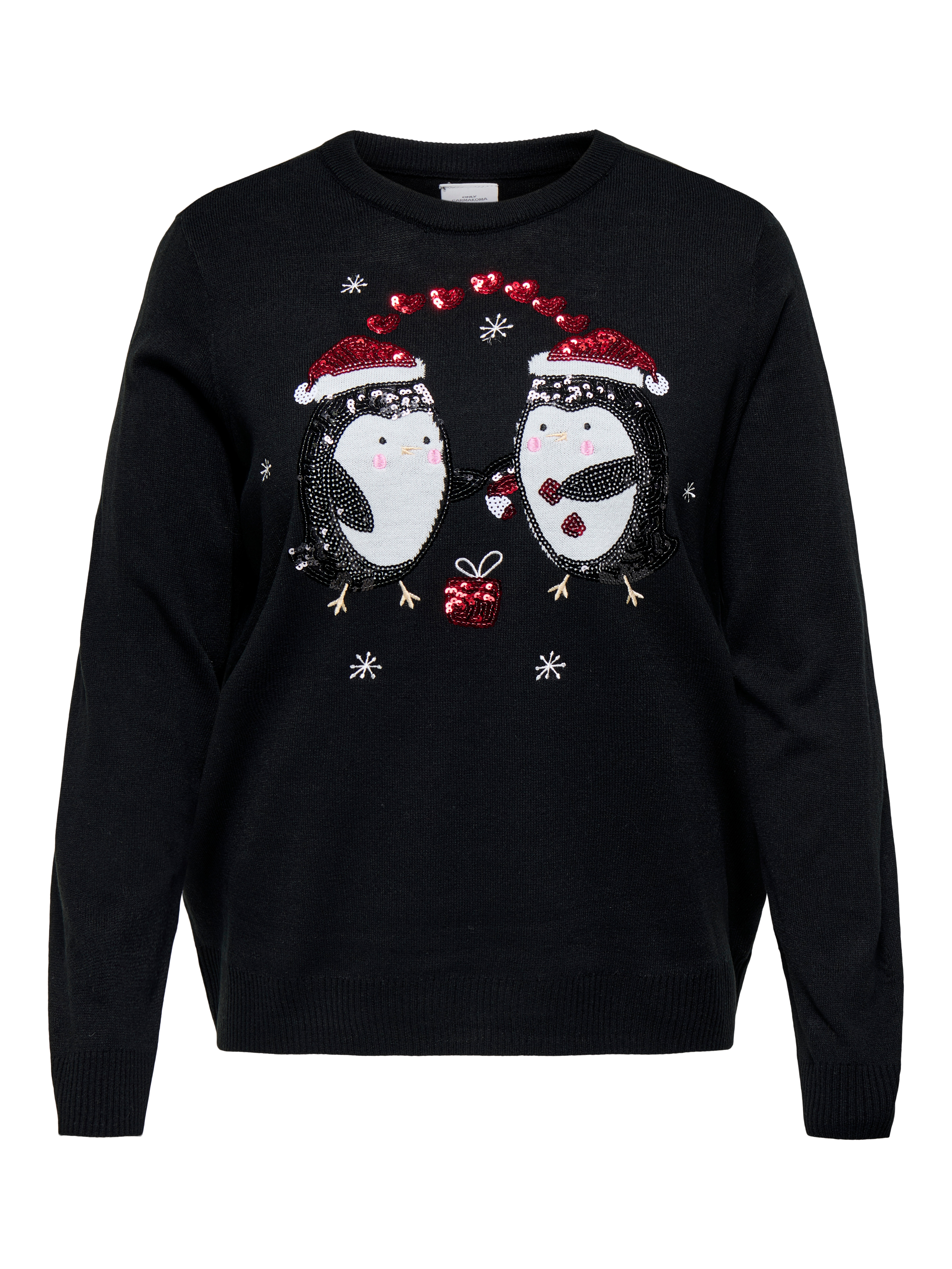 Only Carmakoma Weihnachtspullover »CARXMAS SHINE LS ONECK KNT« Ugly Sweater, Größe M