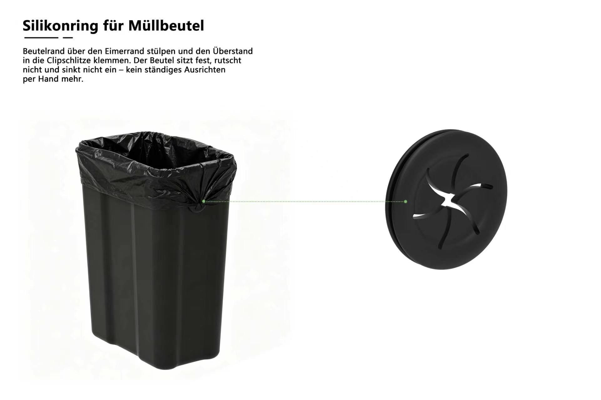OTTO home Mülleimer »Garrin, Soft Close, Fassungsvermögen 3x 15 Liter« 3 Behälter Mülltrennsystem mit 3 separaten Innenbehältern und Fußtrittpedalen