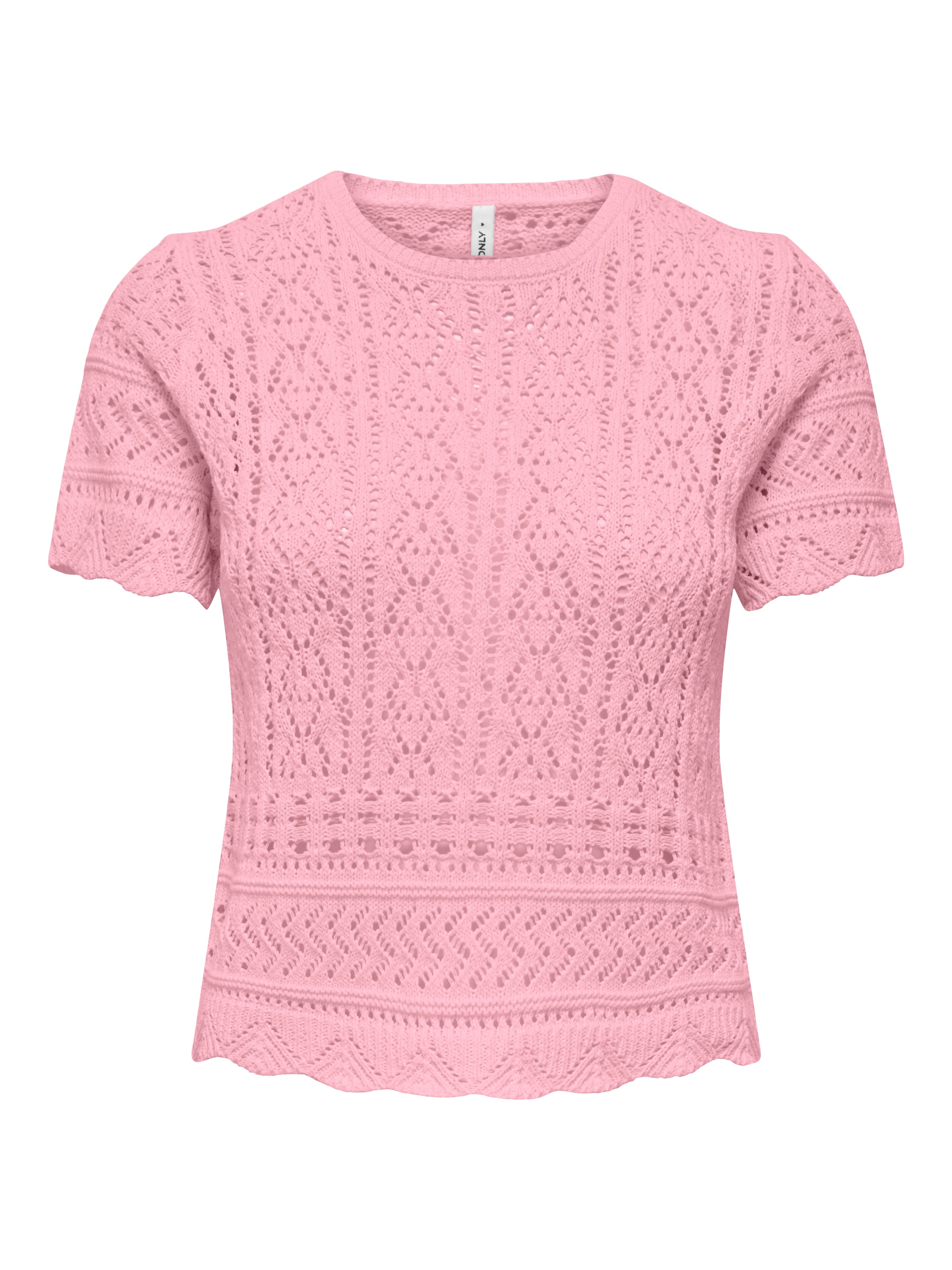 ONLY Kurzarmpullover »ONLELKE LIFE SS STRUCTUR O-NECK KNT NOOS«