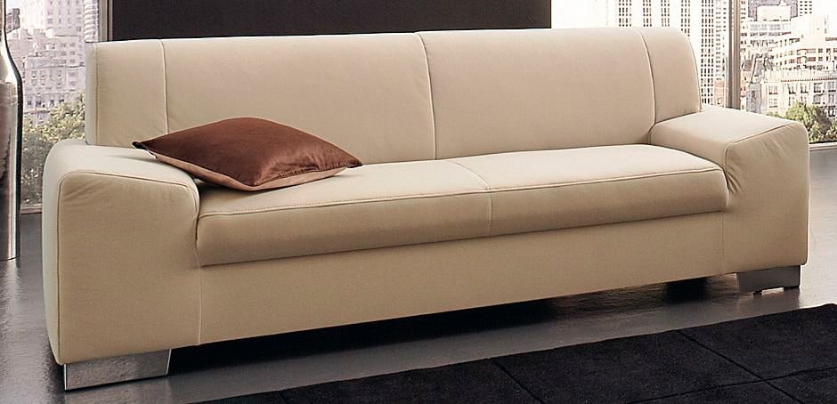 DOMO collection 3-Sitzer »Alisson zeitlose Formensprache, modern flache Armlehnen« fester Sitzkomfort, frei im Raum stellbar