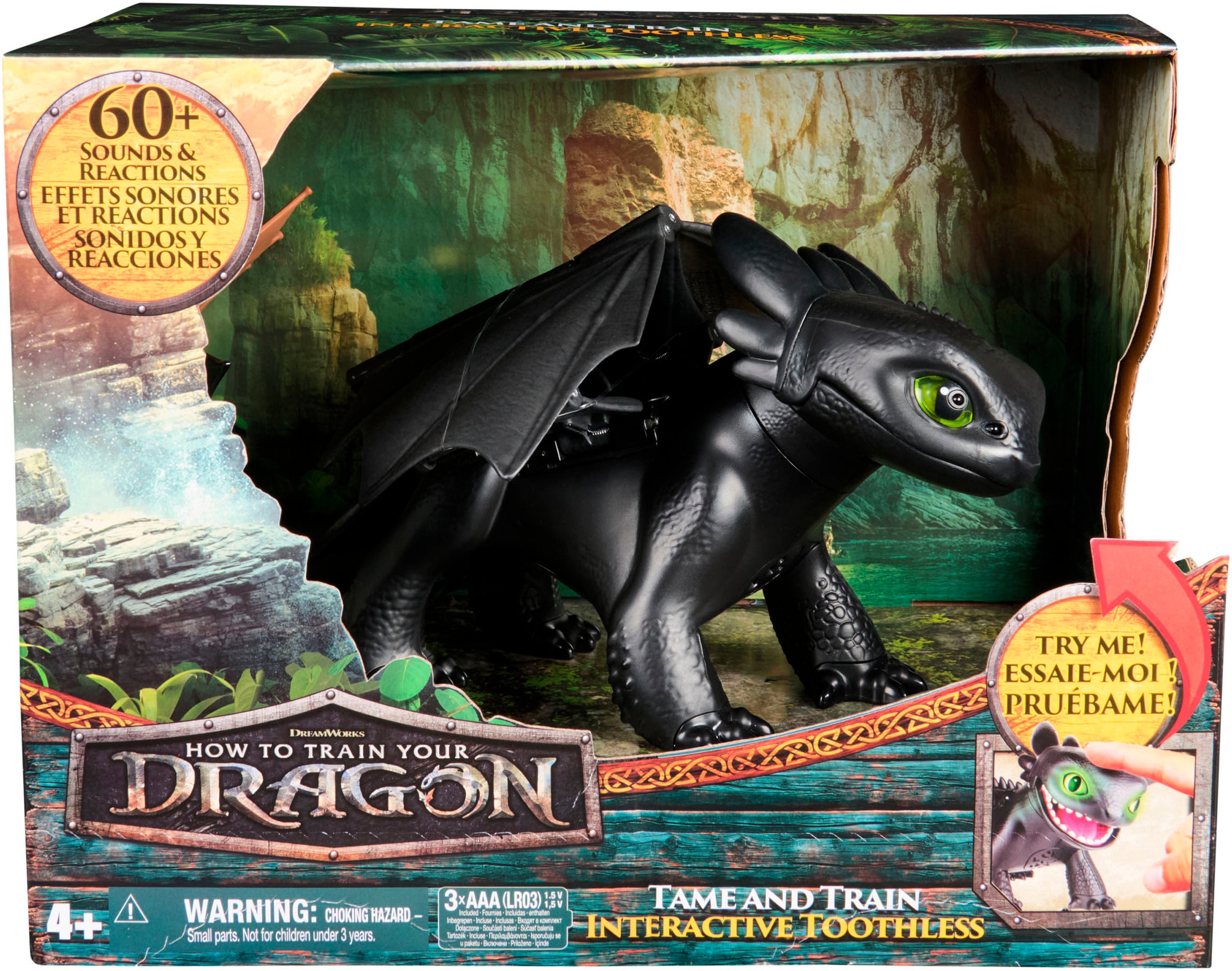 Spin Master Spielfigur »Dragons Movie - Interaktive Drachenfigur Ohnezahn«, mit Licht und Sound