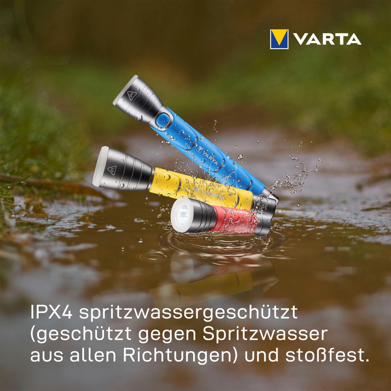 VARTA Taschenlampe »Outdoor Sports F10 Taschenlampe inkl. 3x LONGLIFE Power AAA Batterien«