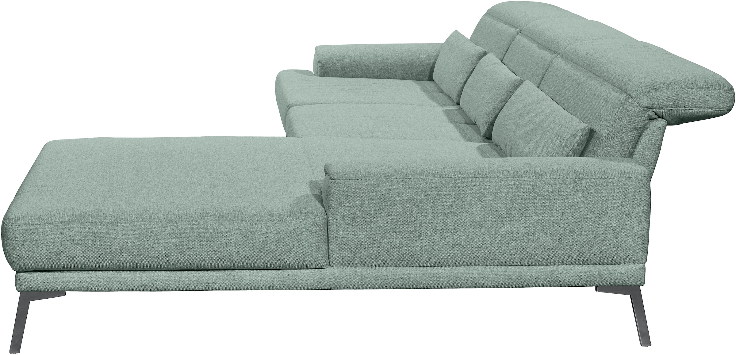 Musterring Ecksofa »MR 4580« mit Kopf- und Sitztiefenverstellung, Metallfuß chrom, 288 x 193/220cm