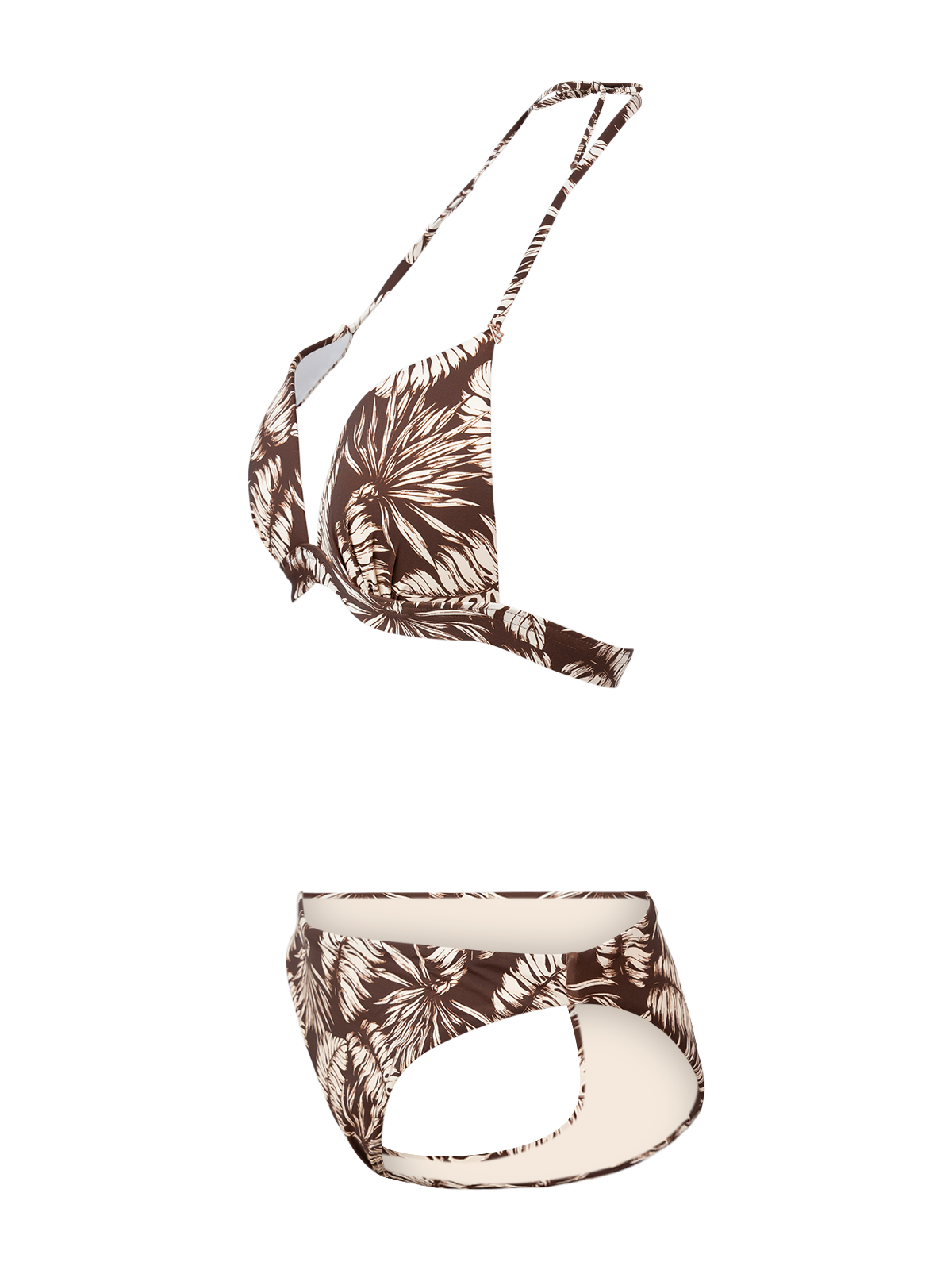 Brunotti Triangel-Bikini, (Set, 2 St.), mit Raffungdetails