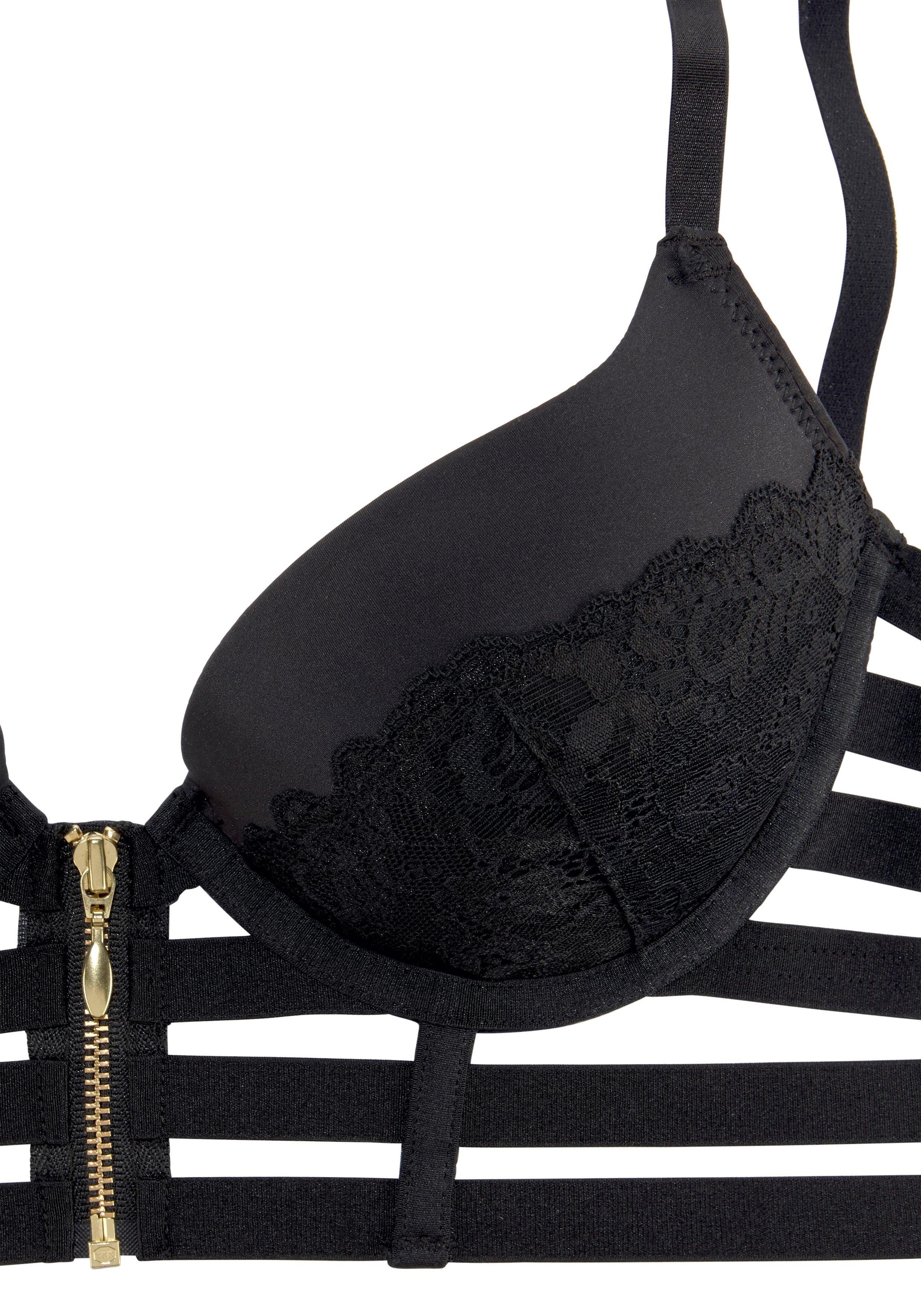 JETTE Push-up-BH, mit dekorativen Bändern, sexy Dessous