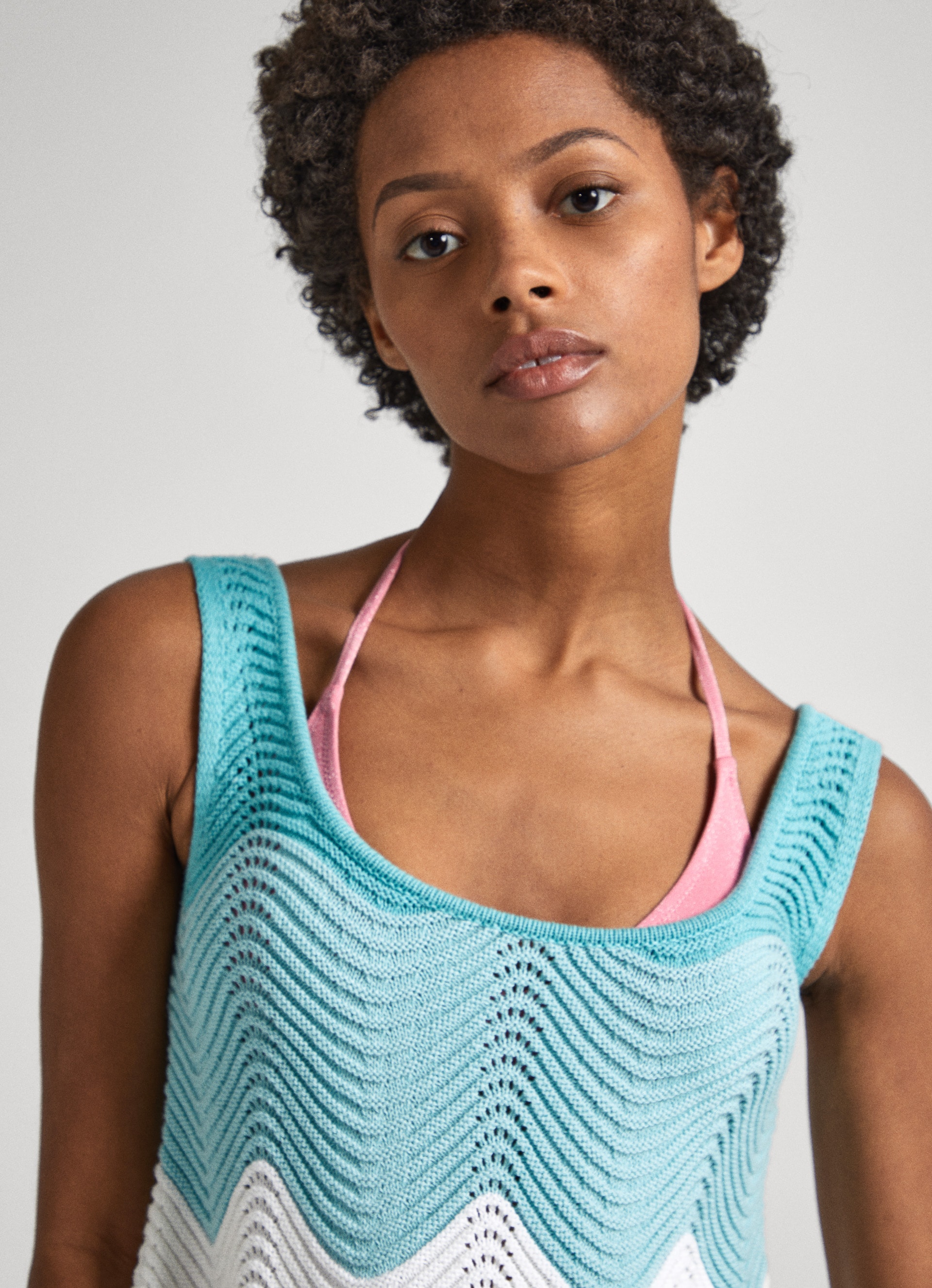 Pepe Jeans Stricktop »GALEA«, mit Wellensaum