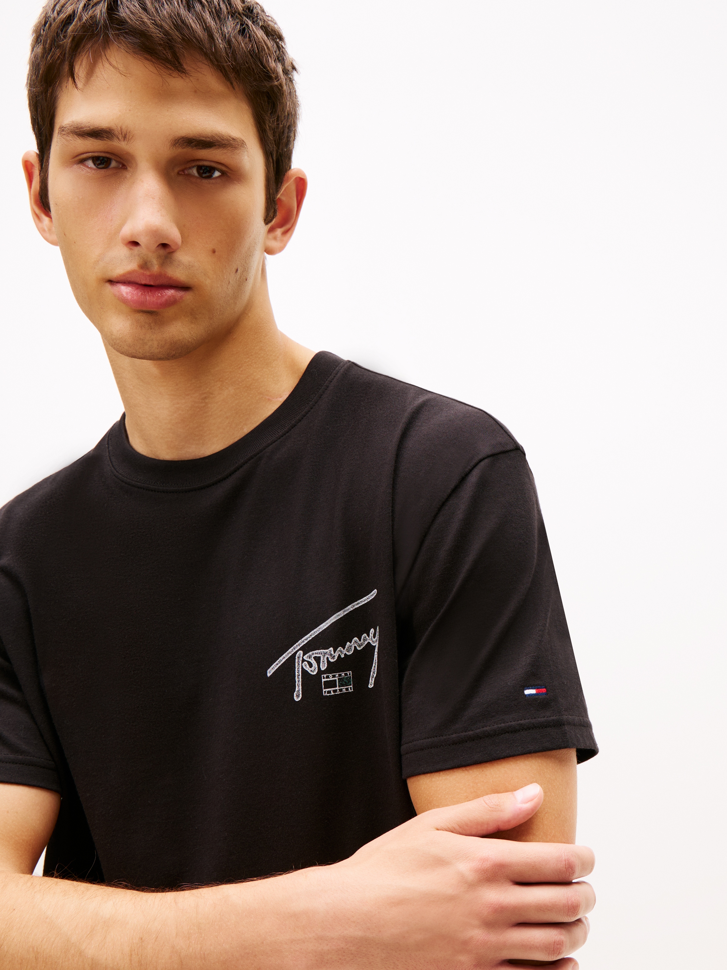 Tommy Jeans T-Shirt »TJM SIGN BACKPRINT« mit Rückenprint, regular fit, Rundhals