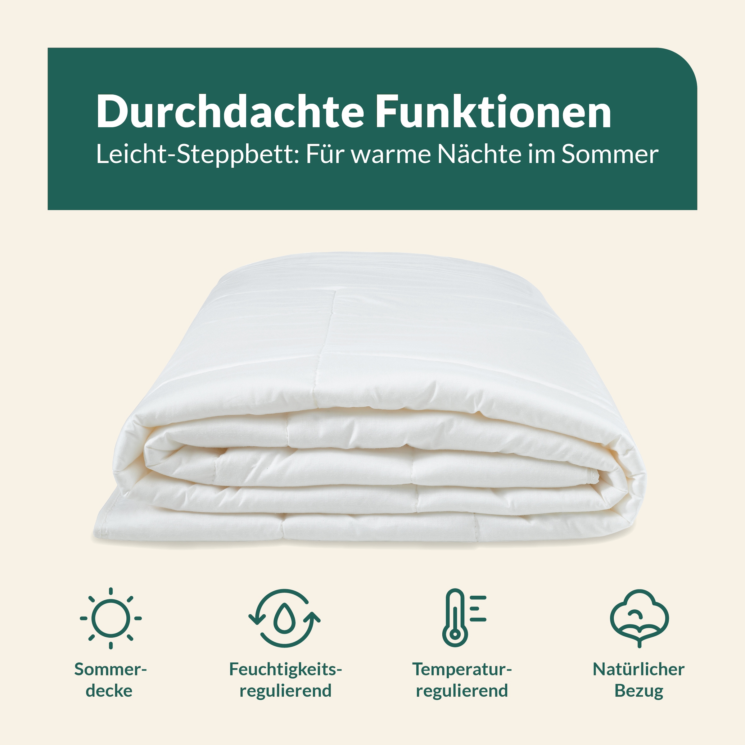 fan Naturfaserbettdecke »African Cotton, 135x200 cm und weitere Größen« leicht Füllung 100% Lyocell (TENCEL™) 1 Stk. tlg. Bettdecke für Winter oder Sommer. Hergestellt in Deutschland