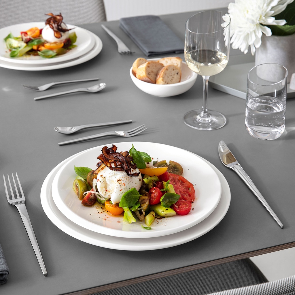 Villeroy & Boch Schale »Schalen flach NewMoon ø 25 cm 6er Set weiß«