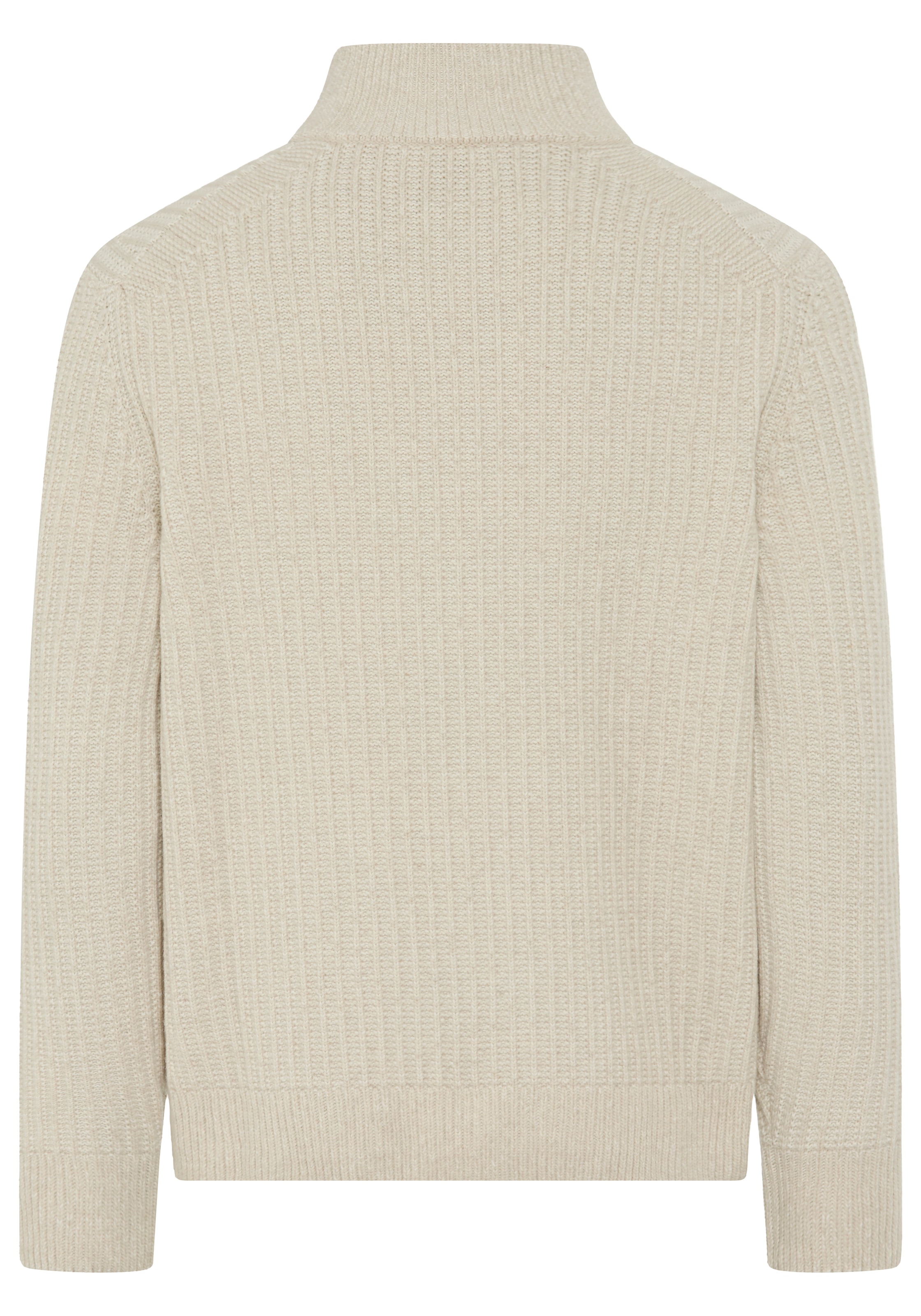 BOSS ORANGE Strickpullover »Kwinter«, Troyer-Kragen, Rippstrick, relaxed fit