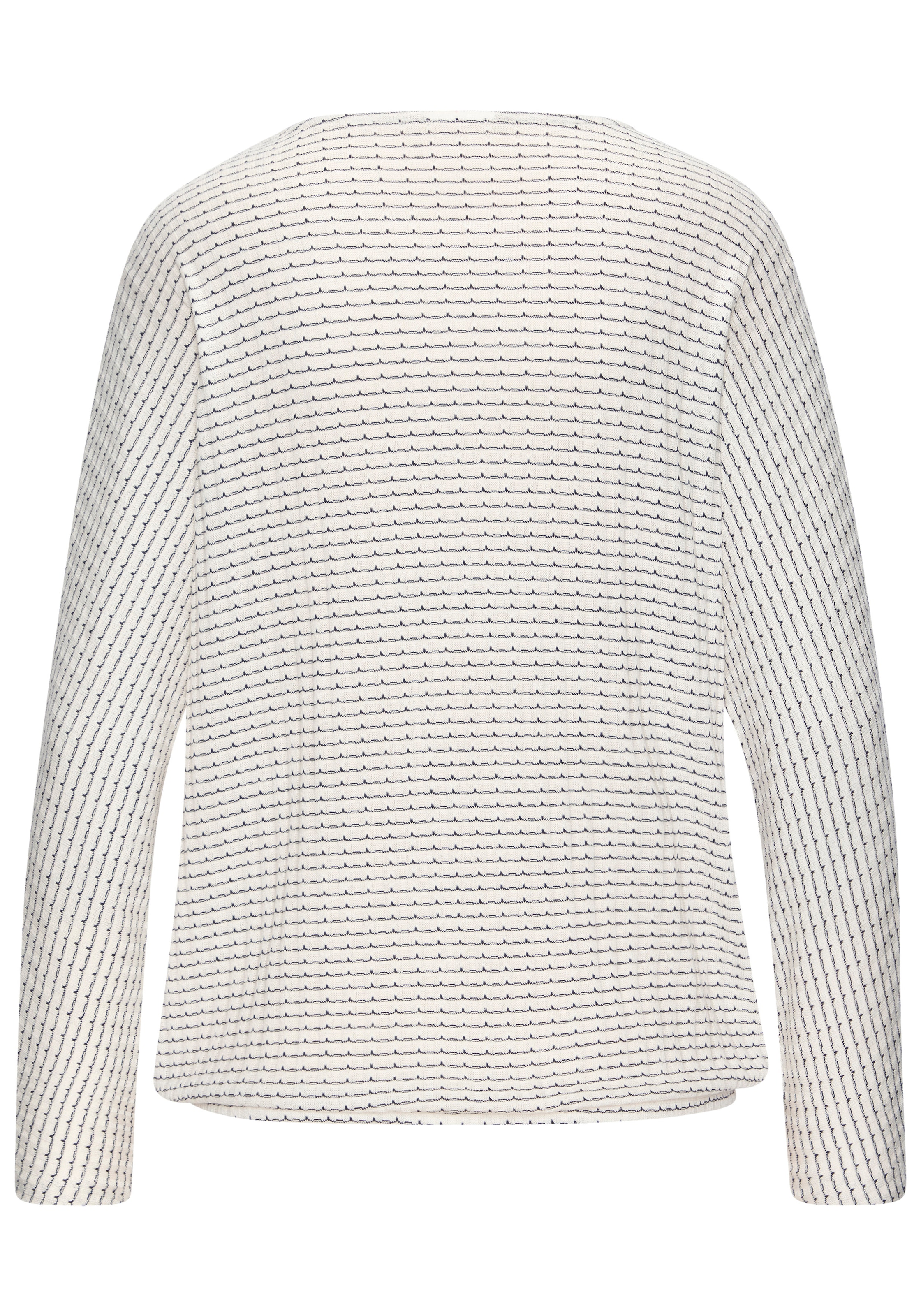 Vivance Langarmshirt »aus strukturierter Strickqualität« mit Gummizug im Bund