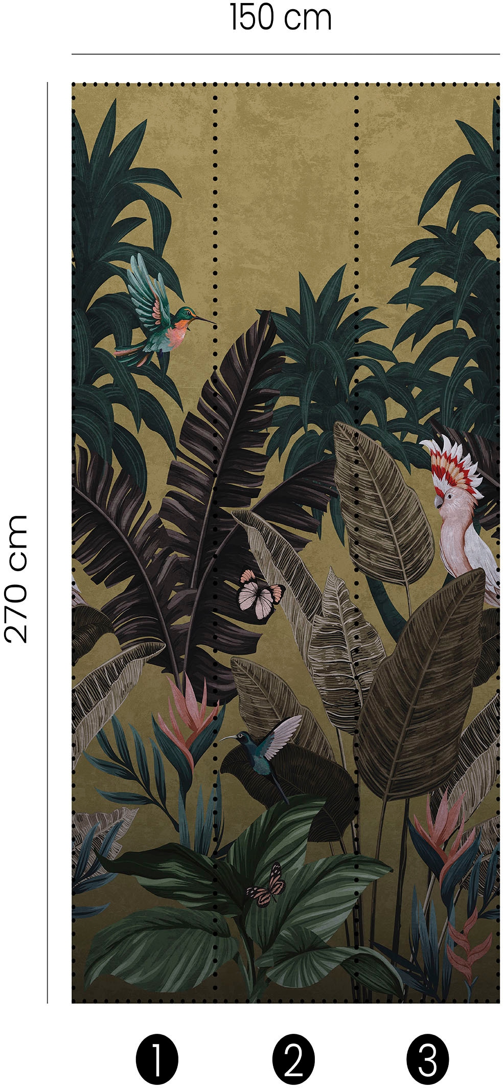 Fashion for walls Fototapete »Tropical Twilight«, floral, Phthalate frei