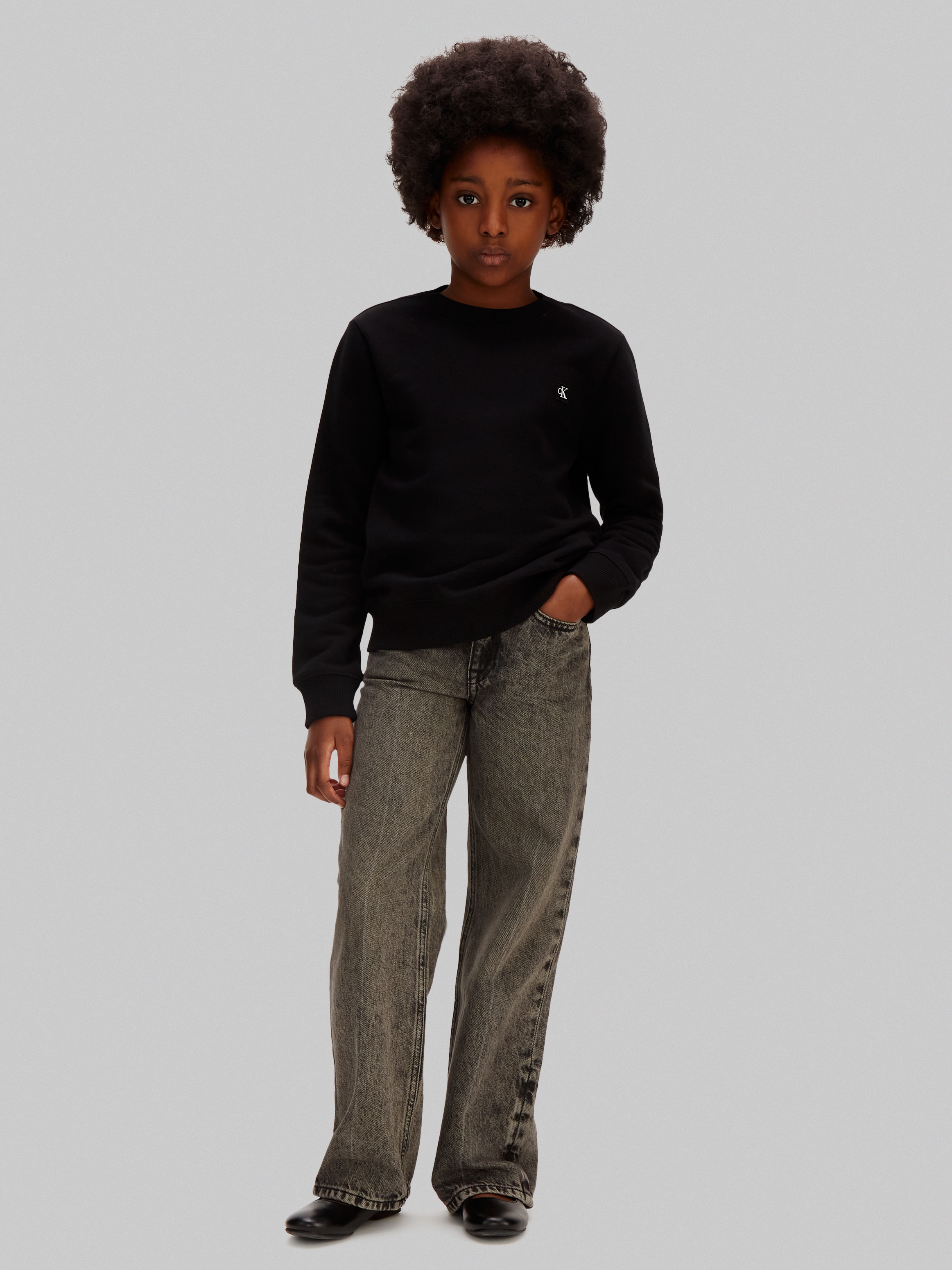 Calvin Klein Jeans Sweatshirt »MINI BADGE«, Regular fit für Kinder
