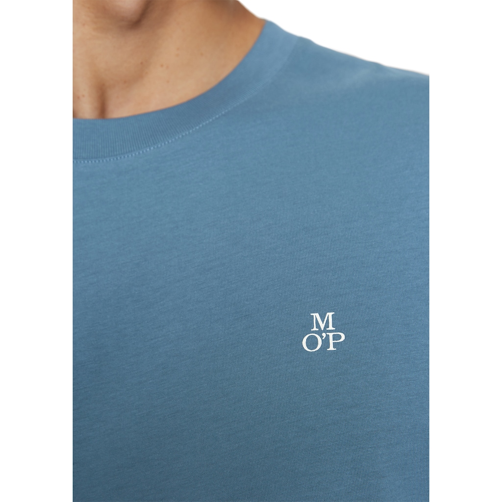 Marc O'Polo T-Shirt »T-shirt, short sleeve, logo print, ribbed collar«