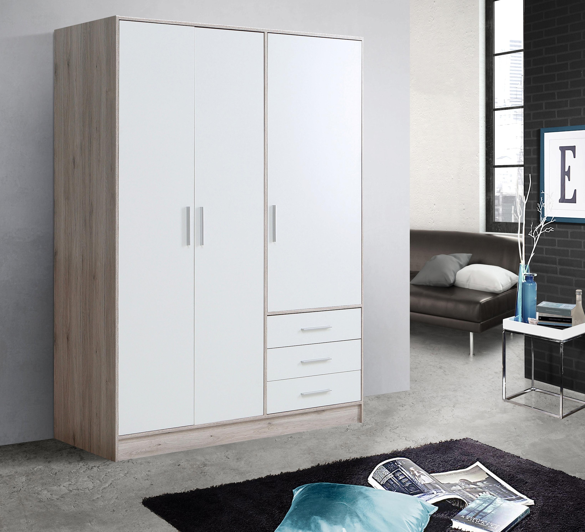 Kleiderschrank »Jupiter, Made in Europe, mit Schubladen«, (Maße (T/H): 60/200 cm),...