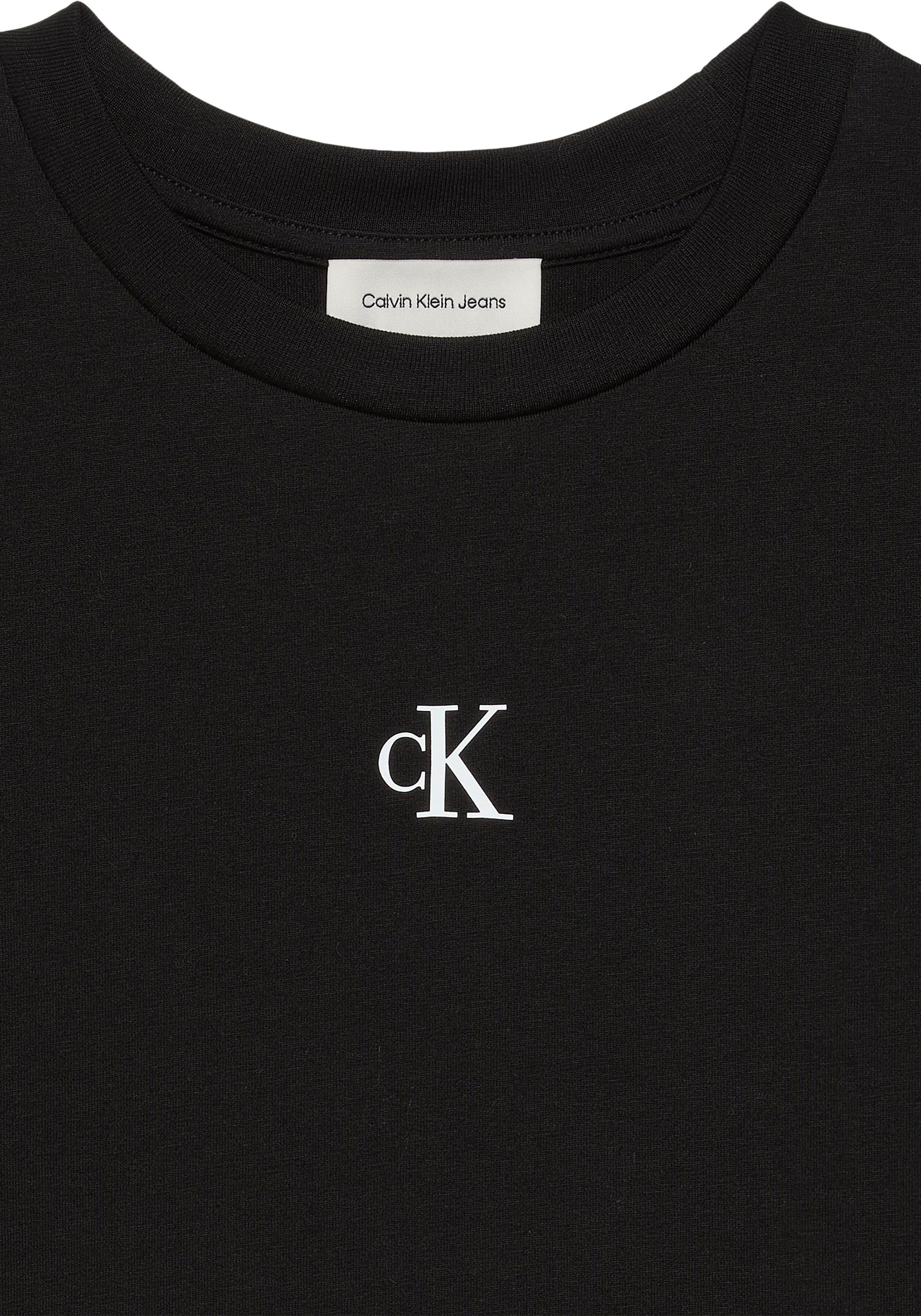 Calvin Klein Jeans T-Shirt »LOGO CROPPED TEE« Boxy fit mit Rundhalsausschnitt, mit Logoschriftzug