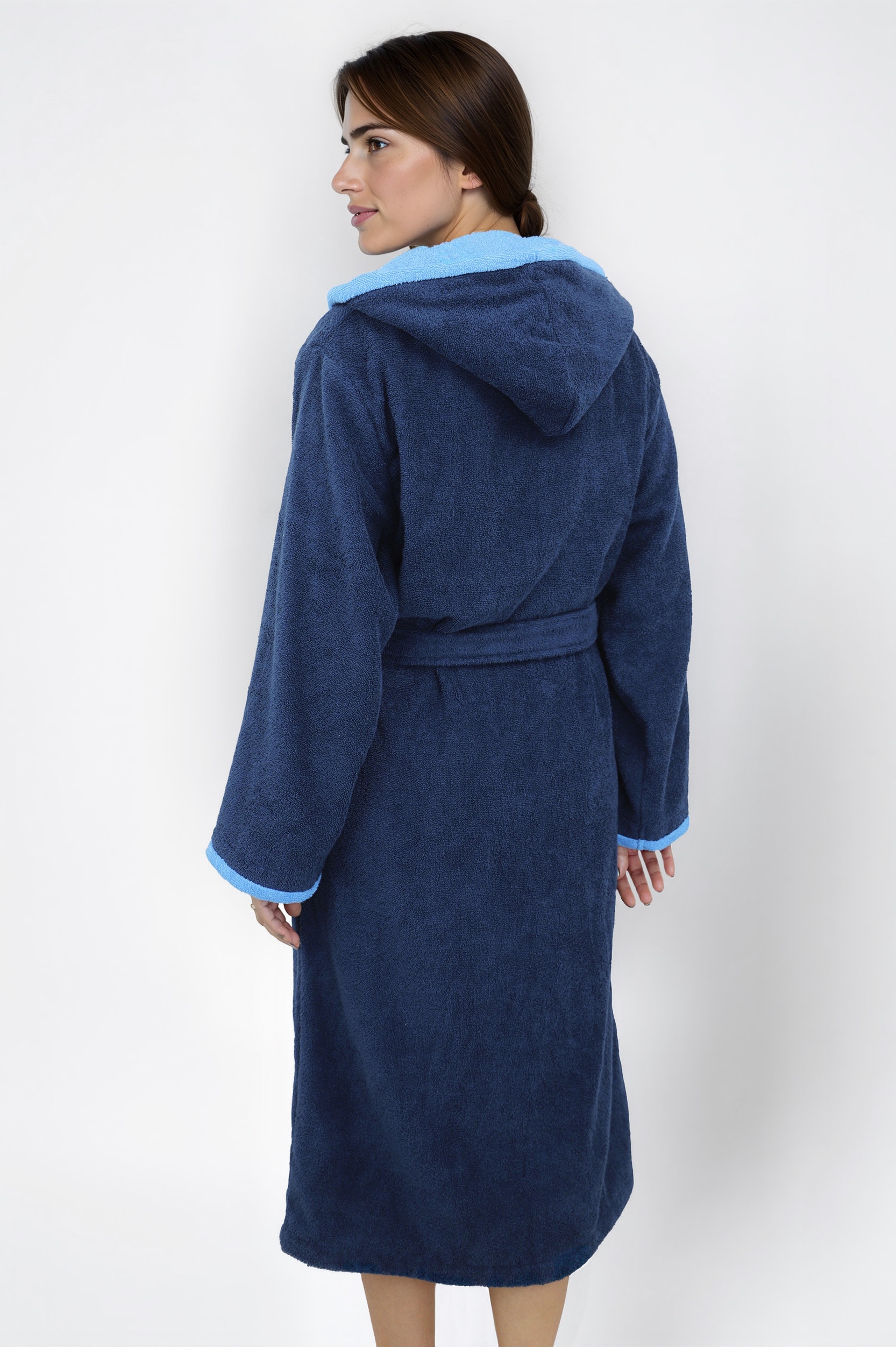 my home Unisex-Bademantel »Condes, ideal für Sauna & Spa, Hotelbademantel, Morgenmantel« 1 Stk. Damen und Herren Bademantel, Doubleface Optik, XS-3XL