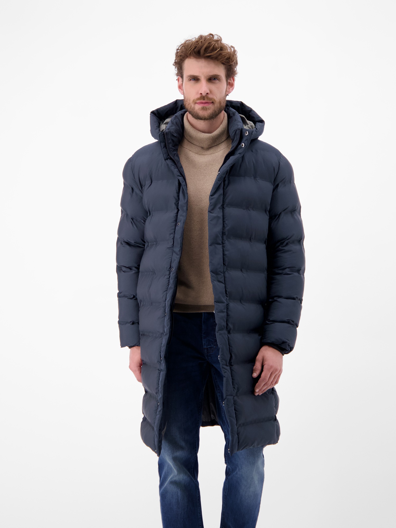 LERROS Wintermantel »Herren Stepp-Parka mit abnehmbarer Kapuze«