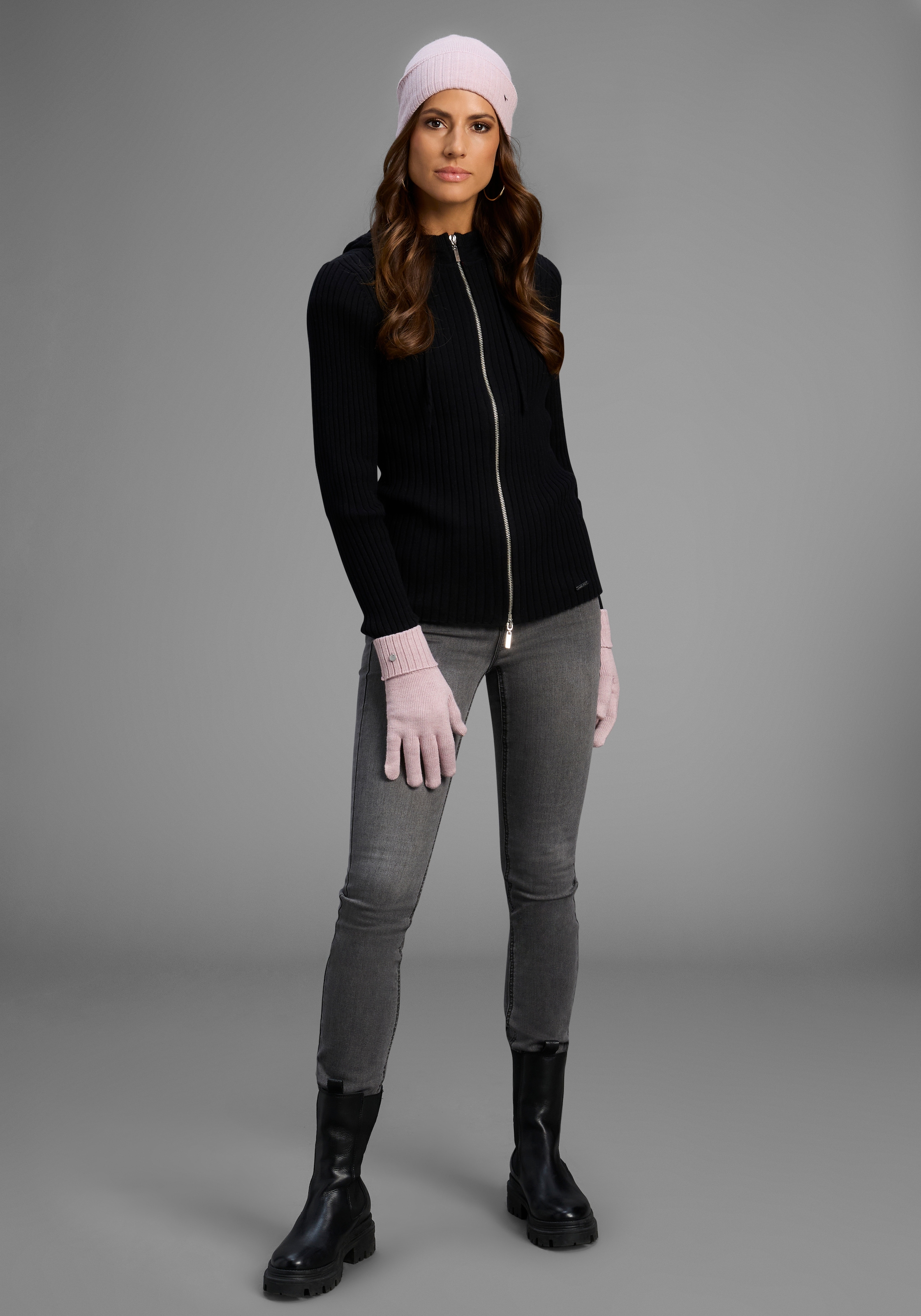 Laura Scott Strickmütze Set, inkl. Handschuhe, 2 Stk. tlg.