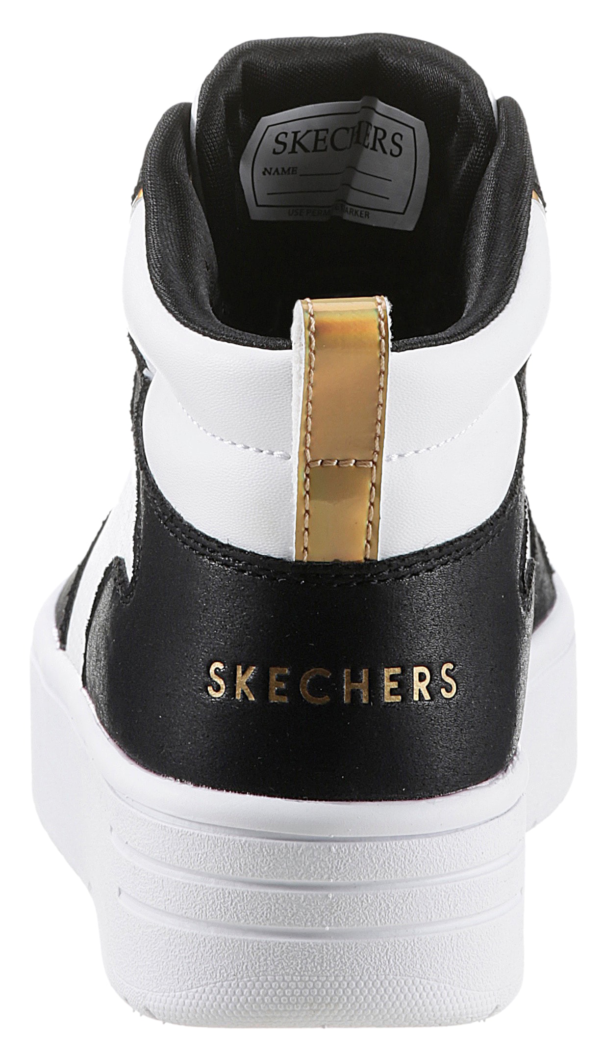 Skechers Kids Sneaker »COURT HIGH-SHINE KICKS«, im Kontrastlook