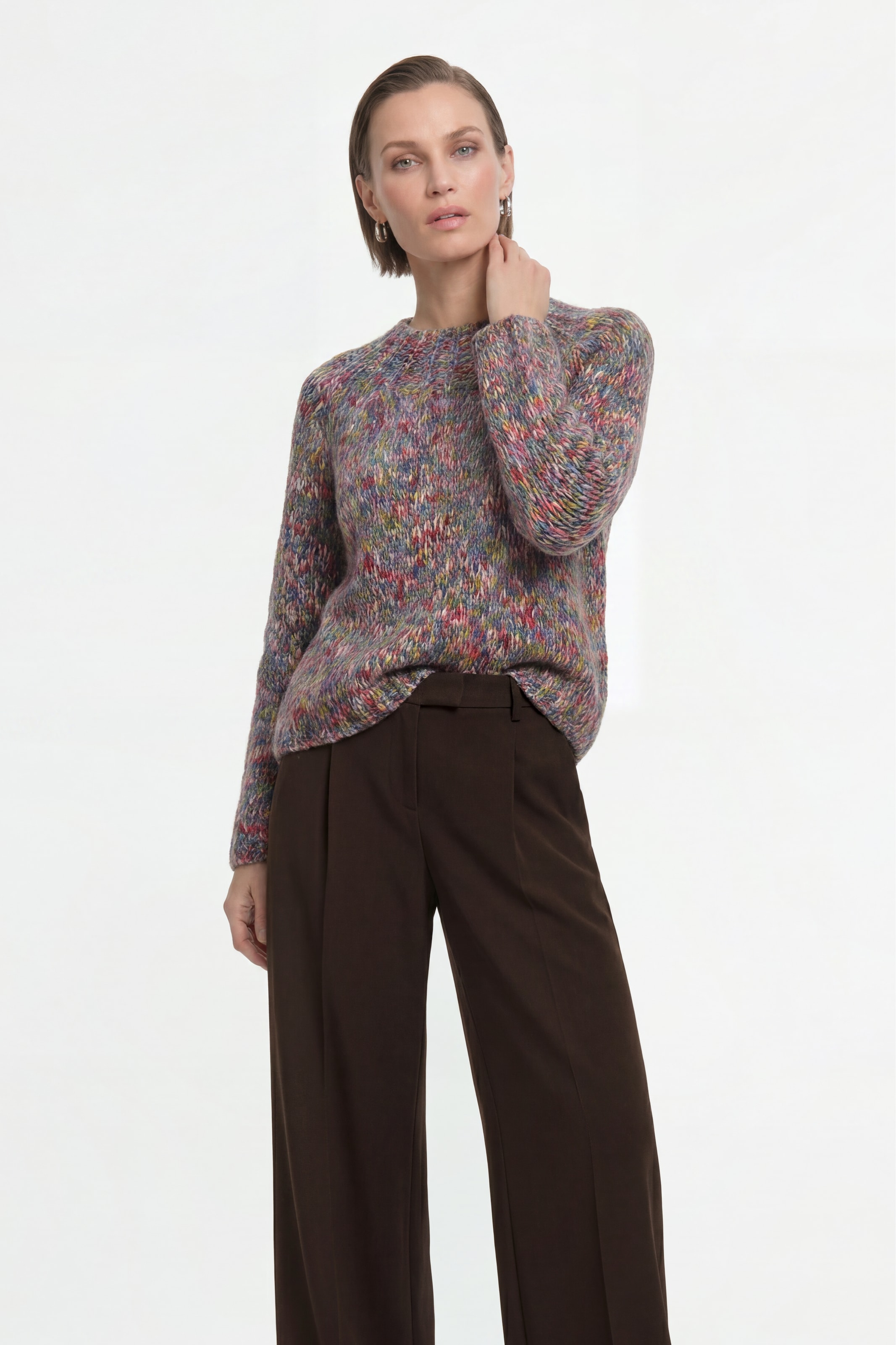 RICHROYAL Strickpullover Regular fit mit Rundhalsausschnitt