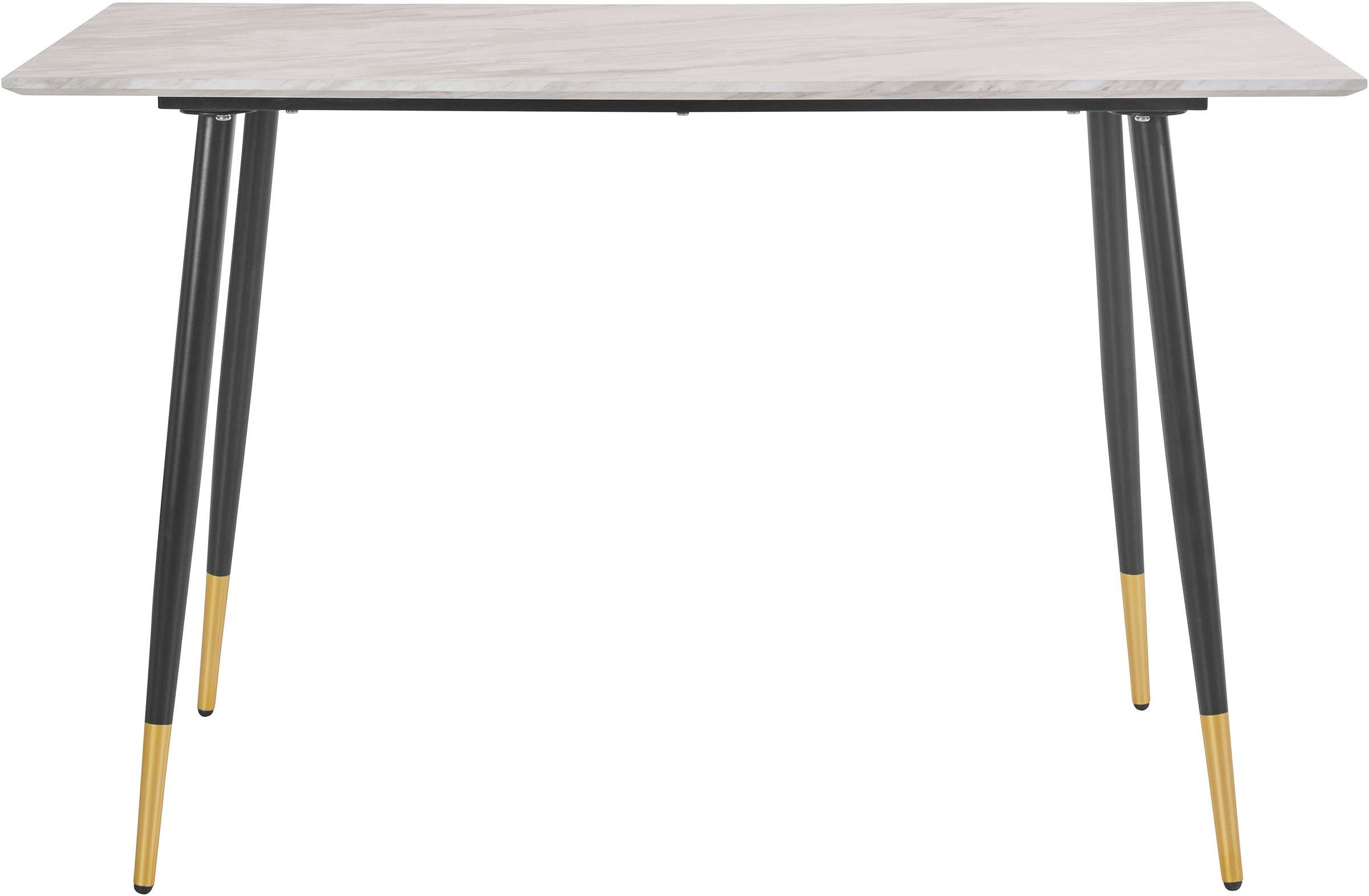 Leonique Esstisch »Eadwine«, Tischplatte aus pflegeleitem MDF mit Folie, Gestell aus Metall, in verschiedenen Farbvarianten erhältlich, Höhe 76 cm