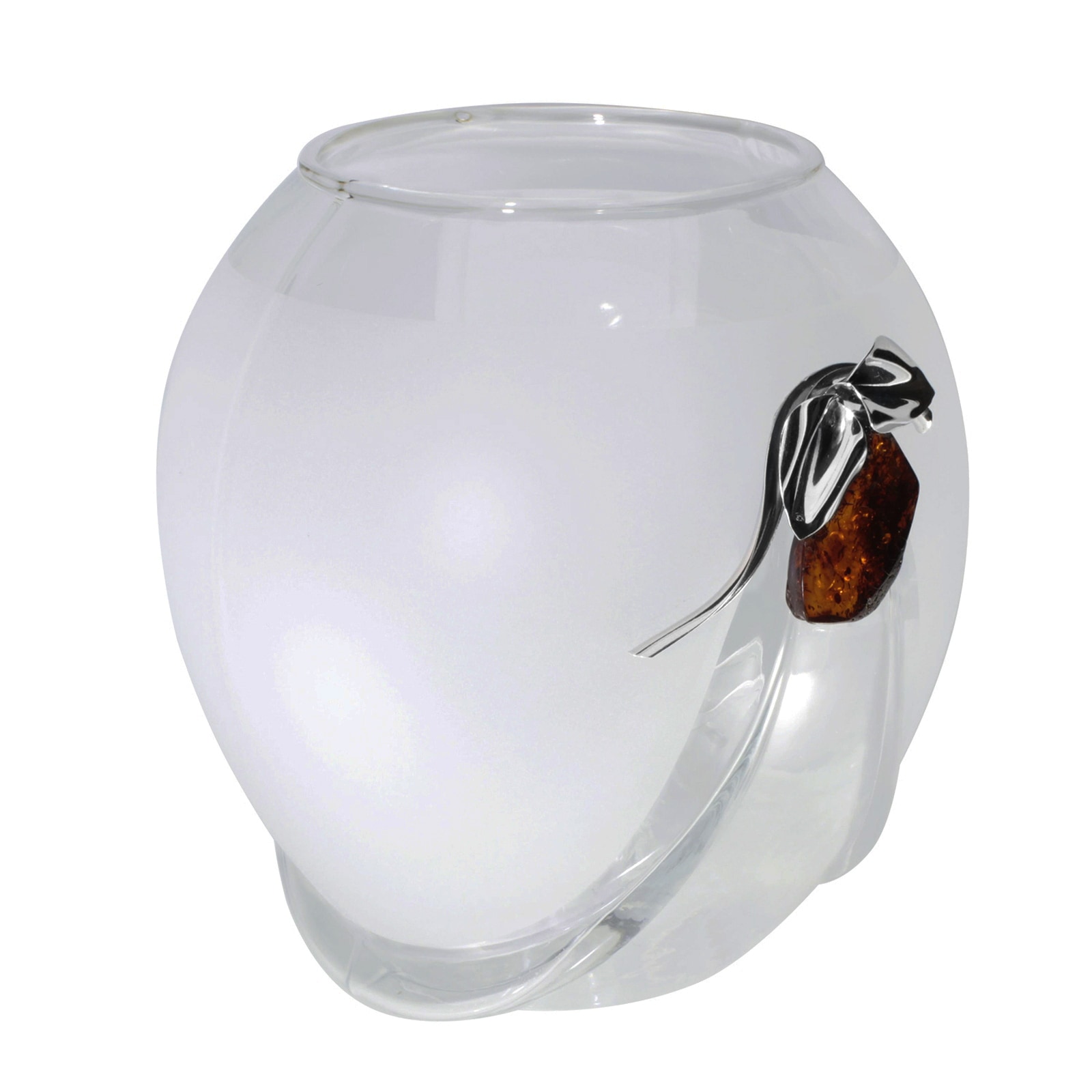 OSTSEE-SCHMUCK Dekovase »- Daisy - Glas - Bernstein«