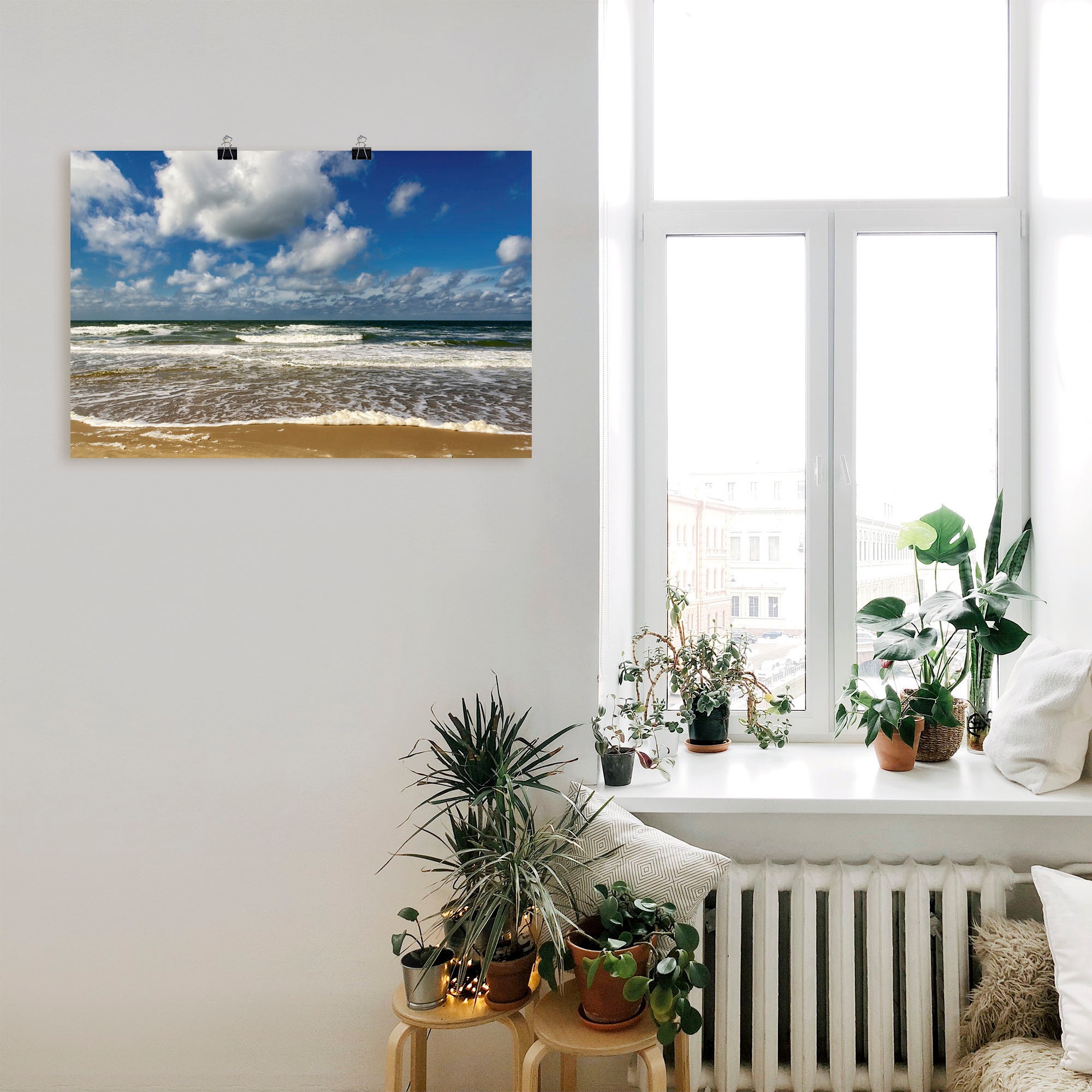 Artland Wandbild »Meeresblick Strand Paal«, Strandbilder, (1 St.), als Alubild, Outdoorbild, Poster, Wandaufkleber in verschied. Größen