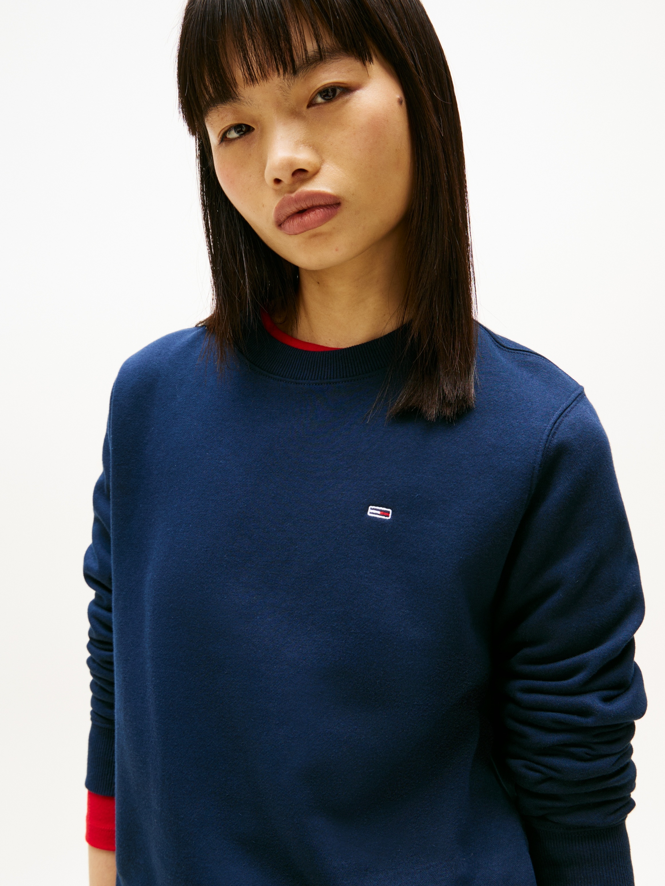 Tommy Jeans Sweatshirt »TJW REG S FLAG CREW«, mit Logostickerei
