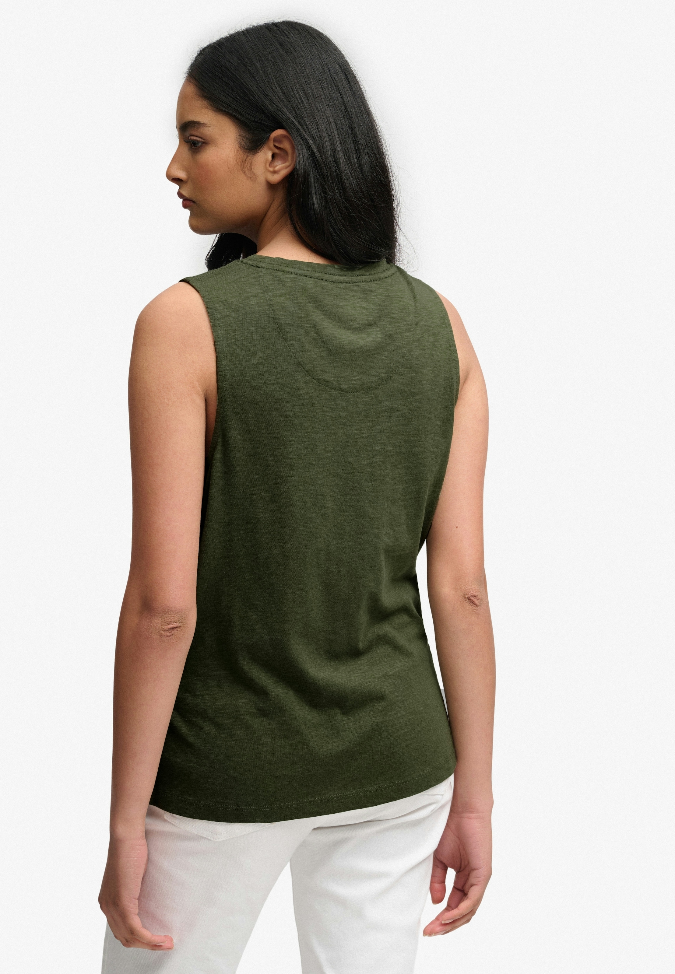 Superdry Tanktop »SCOOP NECK TANK« Baumwollmischung, regular fit