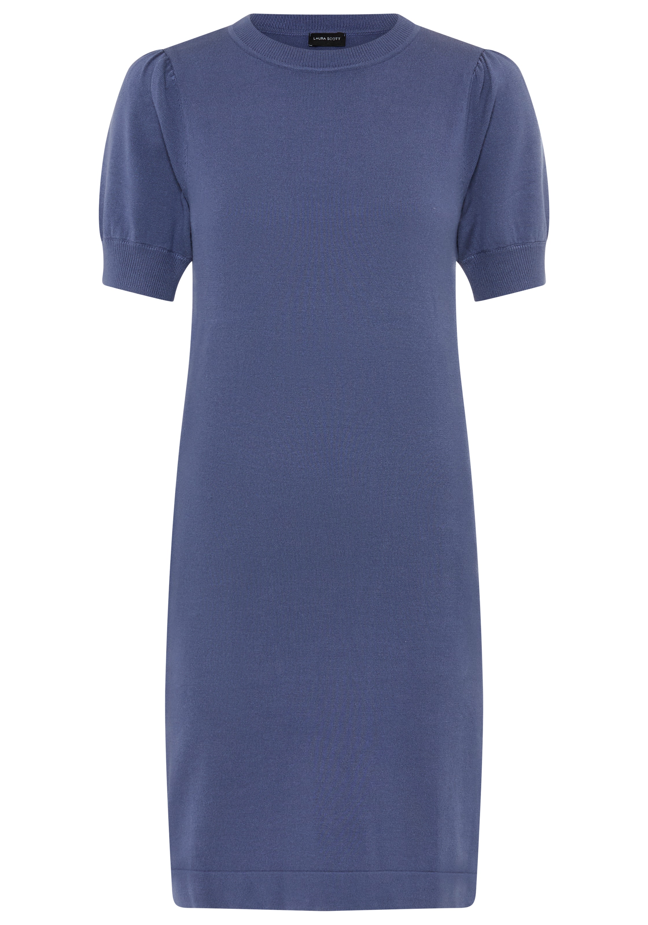 Laura Scott Strickkleid mit femininen Volumenärmeln, mit Halbarm