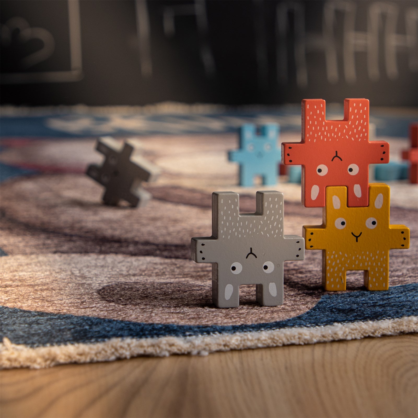 Kayoom Kinderteppich »Joanna 623« rechteckig 6 mm Höhe Kurzflor, Modernes Muster, Deko, Baumwolle