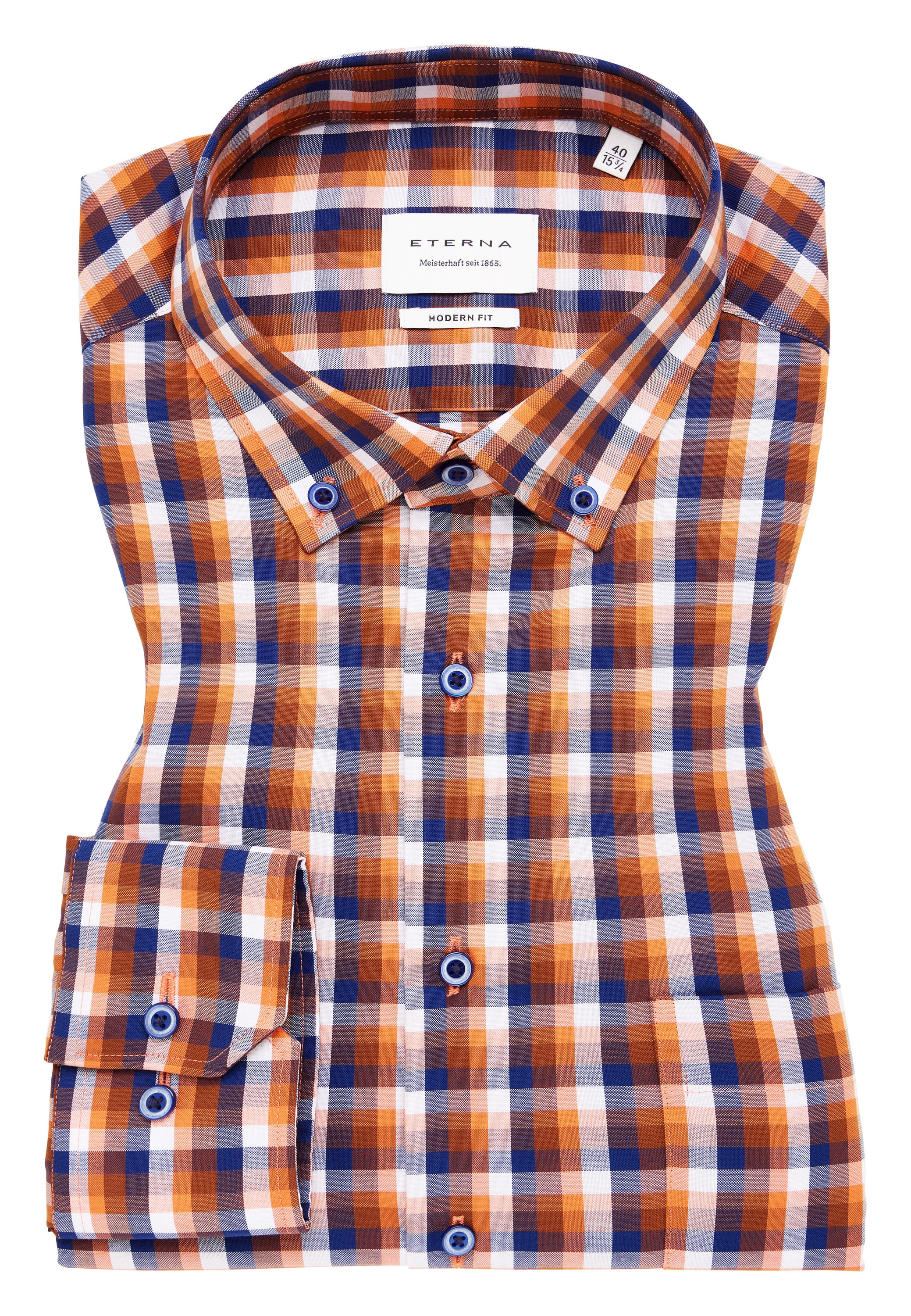 Eterna Langarmhemd »MODERN FIT«, NON IRON (bügelfrei)