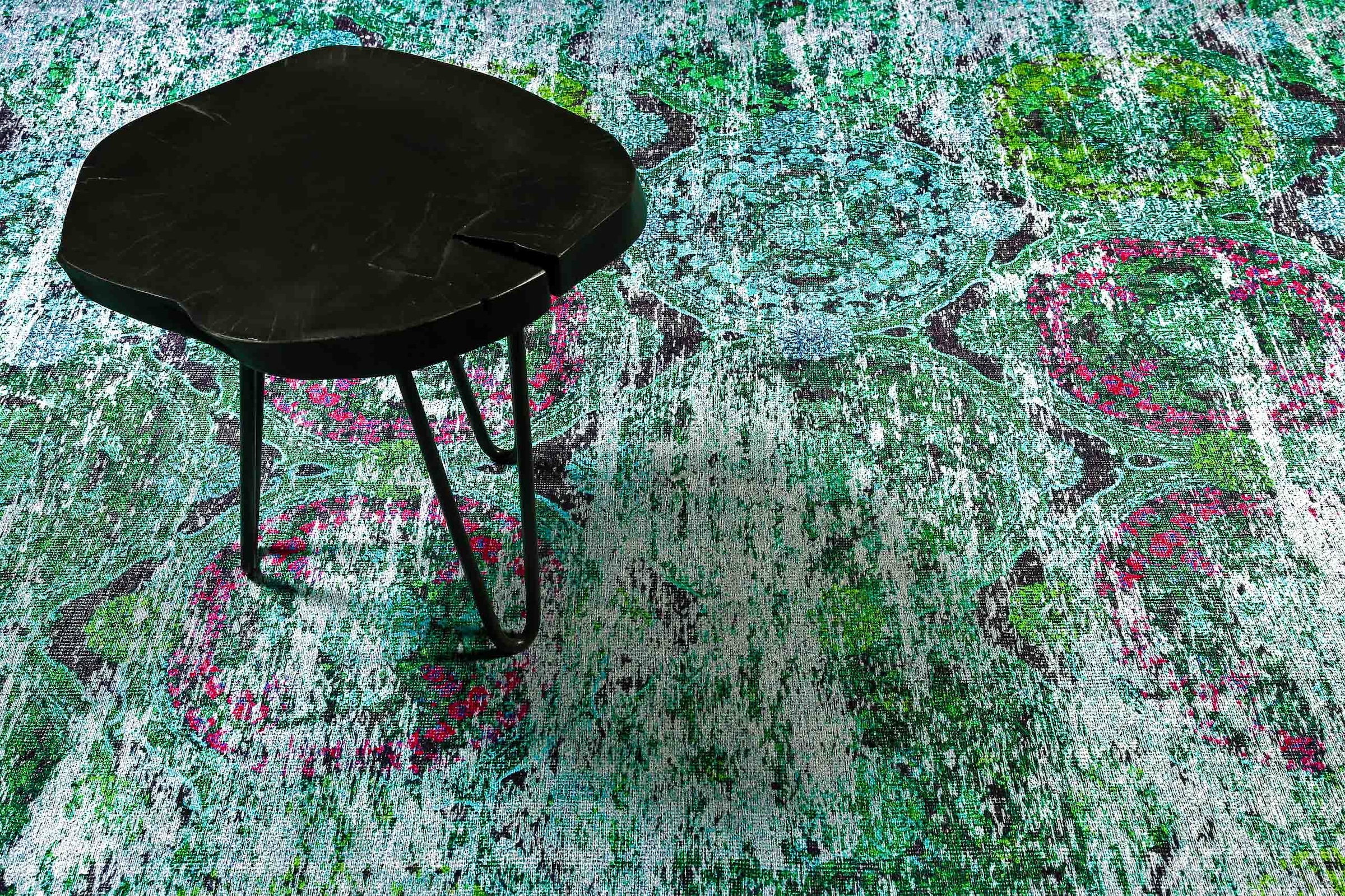 Wecon home Teppich »Focus« rechteckig 6 mm Höhe Vintage, Baumwolle, Kurzflor, Wohnzimmer, Schlafzimmer, pflegeleicht