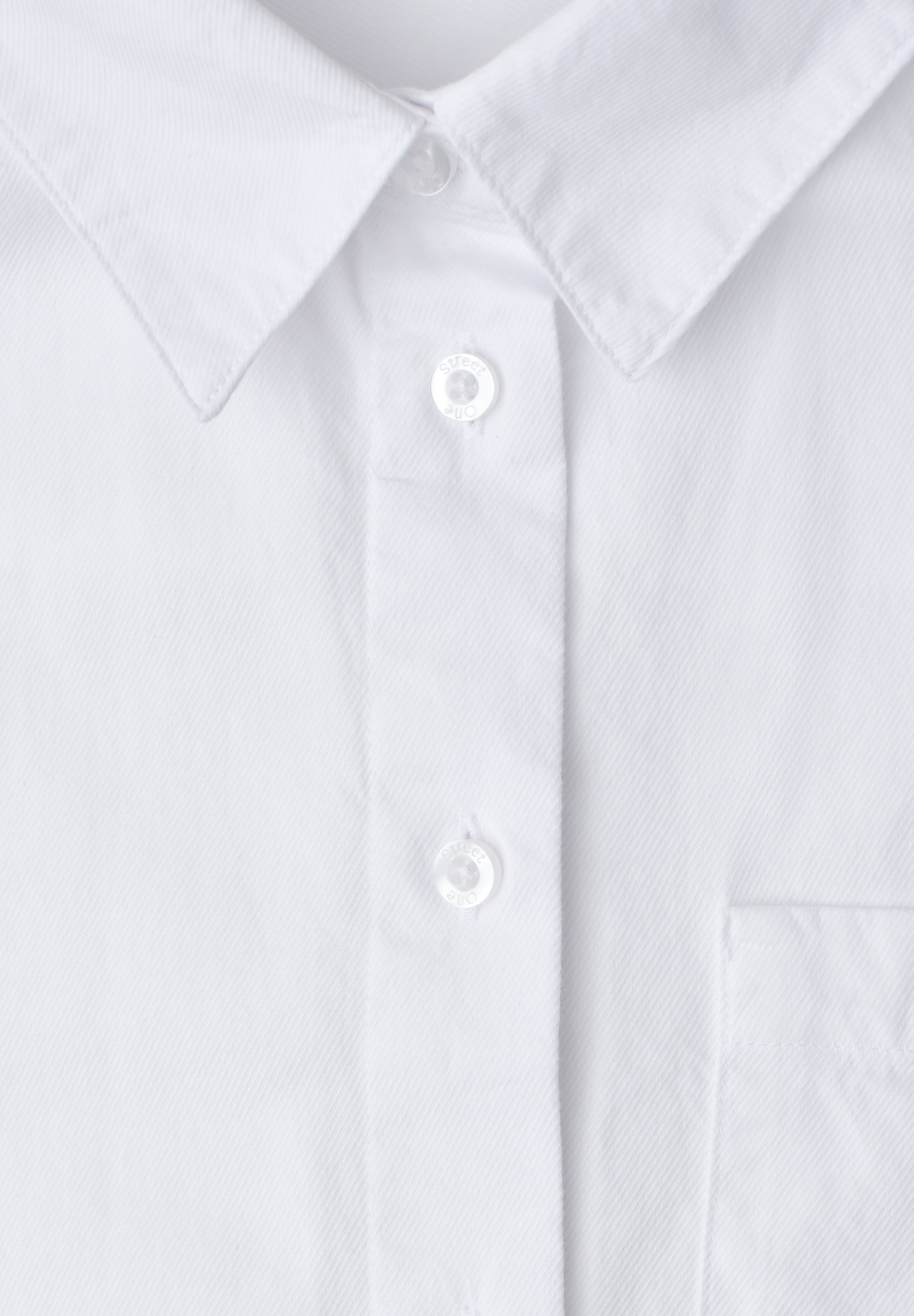 STREET ONE Langarmbluse mit Hemdkragen aus Twill