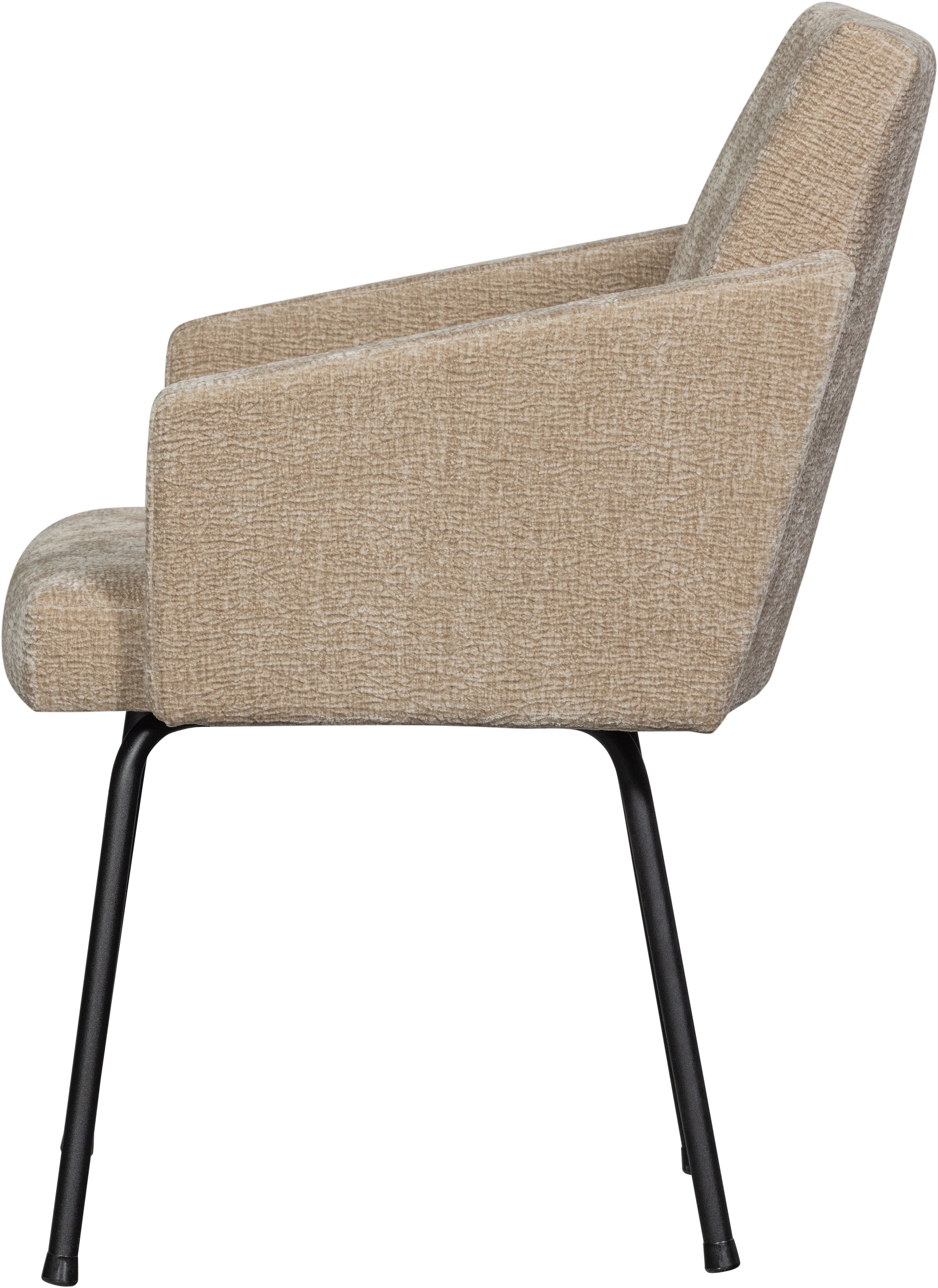 WOOOD Esszimmerstuhl »Mount mit Textur Chenille bezug en Metallgestell B 61 x T 65 x H 82 cm« (Set) 2 Stk.Maximale Verschleißfestigkeit, mit mattem Glanz, Tragkraft 100 kg