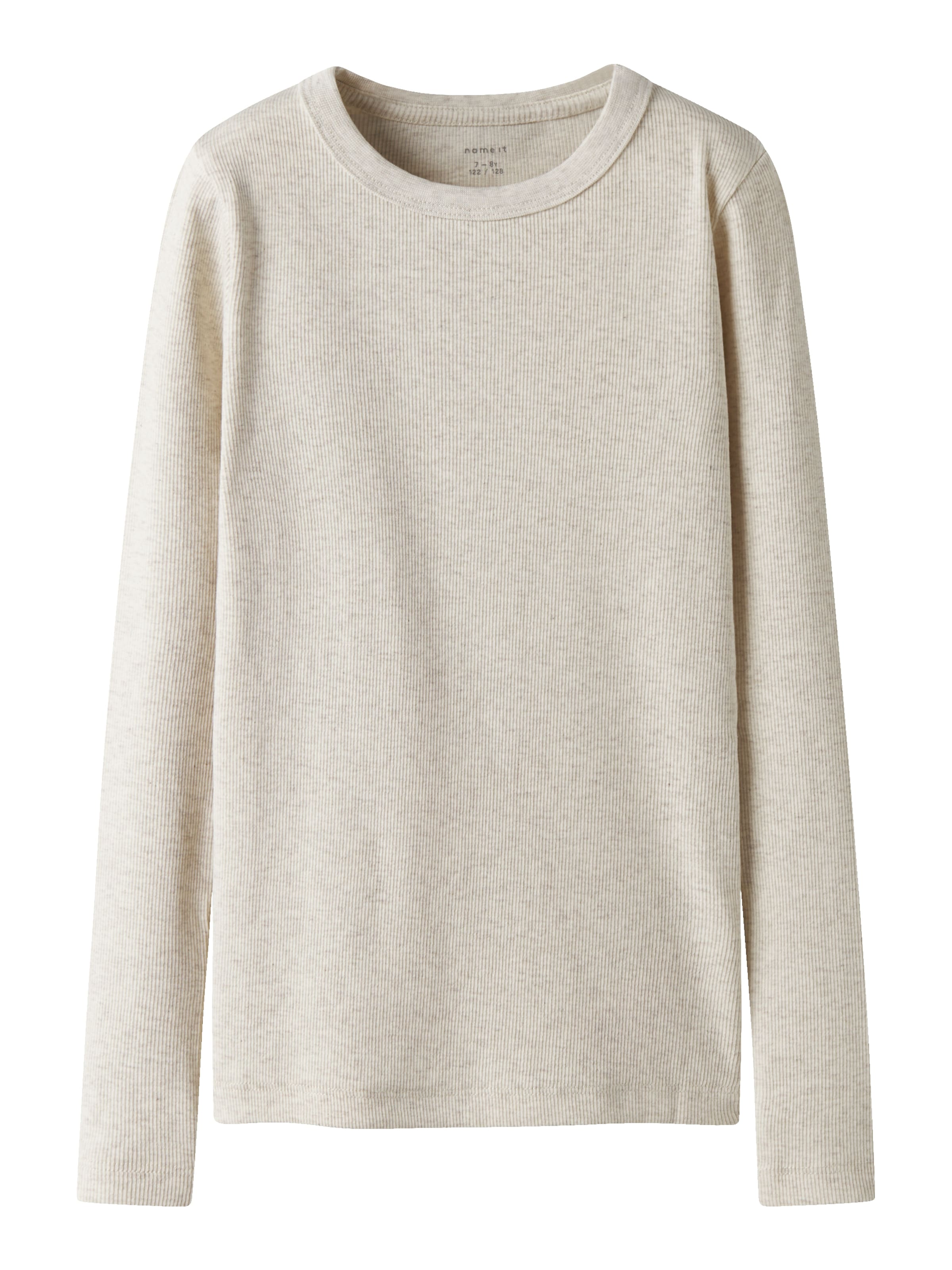 Name It Langarmshirt »NKFNAKAL LS TOP NOOS«, in Basic-Form und leicht gerippter Qualität