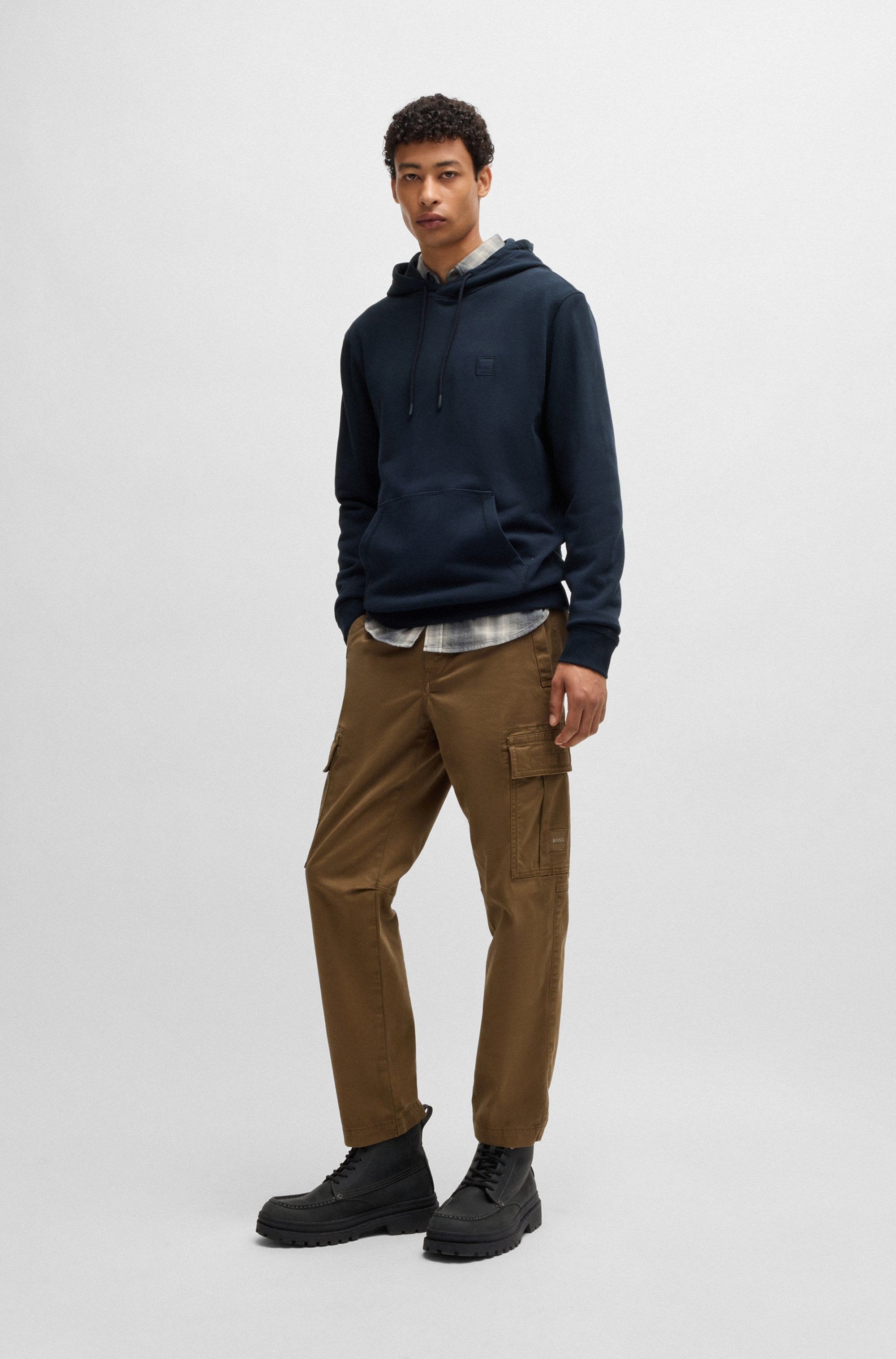 BOSS ORANGE Kapuzensweatshirt »Wetalk«, mit gesticktem BOSS Markenlabel