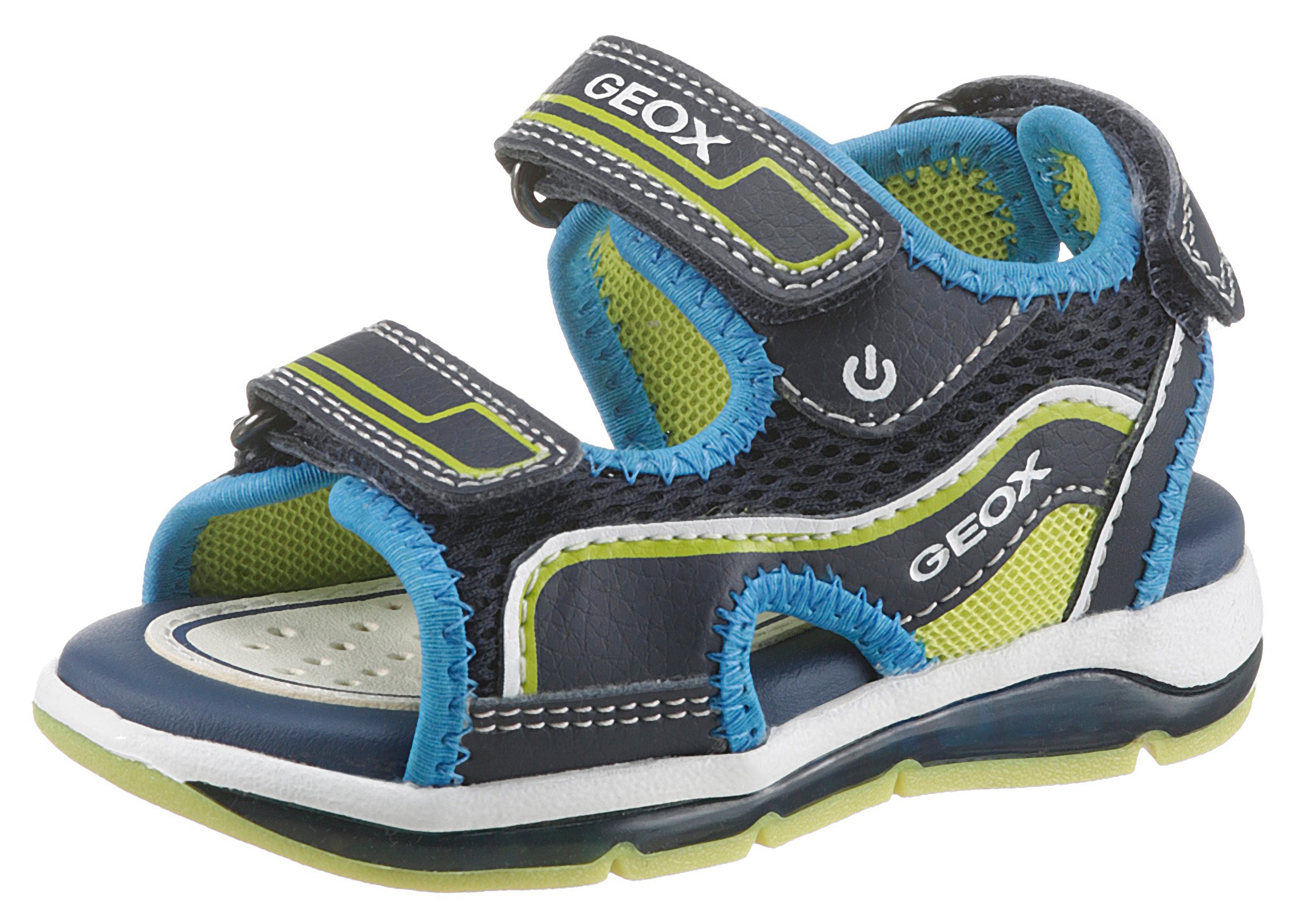 Geox Kids Sandale »Todo Boy Blinkschuh«, mit 3 Klettverschlüssen