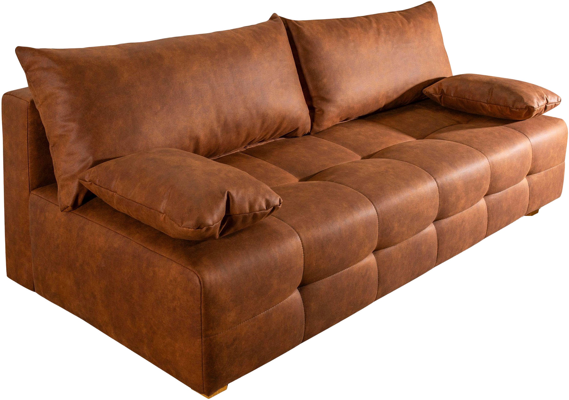 COLLECTION AB Schlafsofa »Bella, B: 196 cm, Liegefl. 145x196 cm« Bettfunktion, Bettkasten & 2 Armlehnenkissen, Federkern