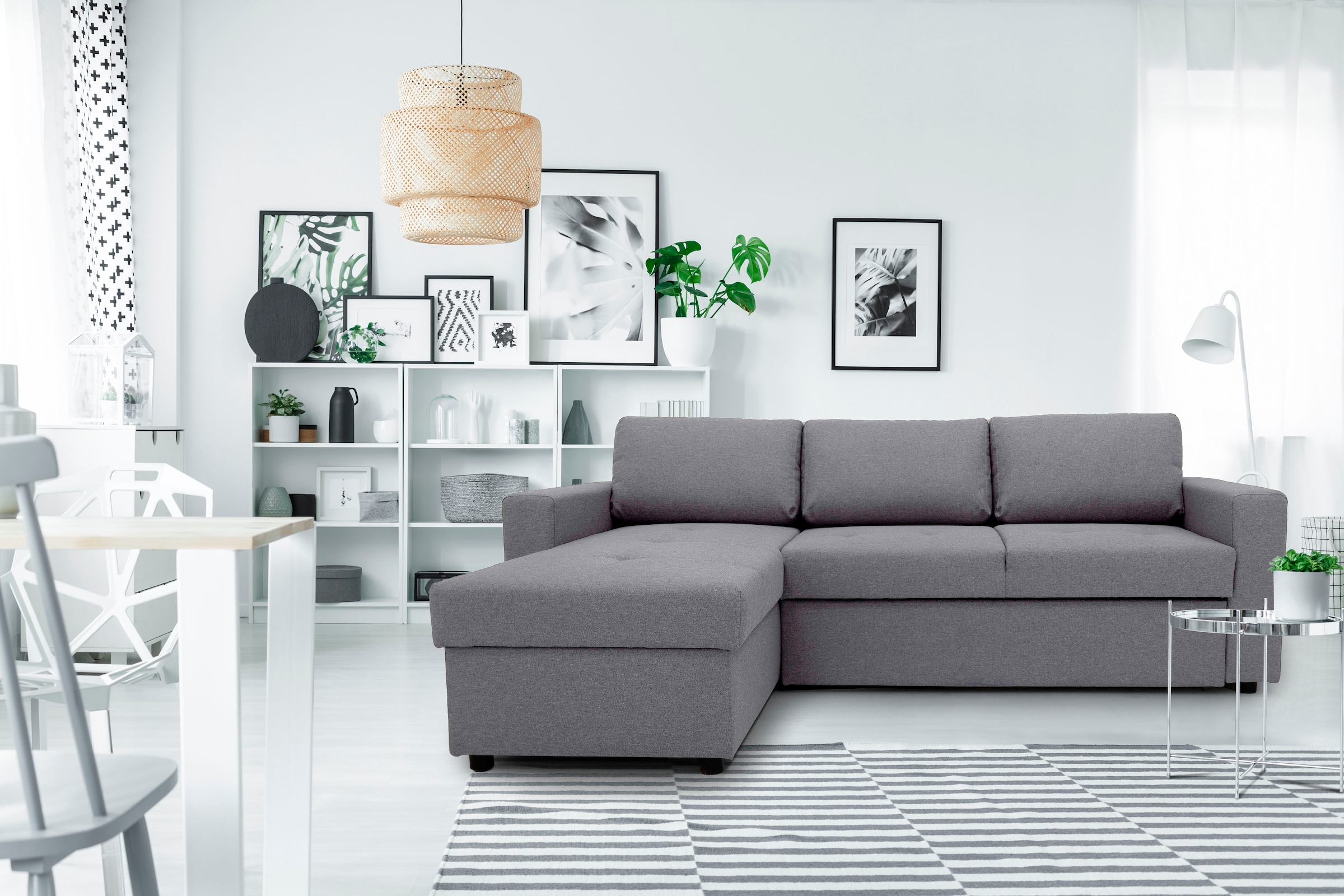 GEPADE Ecksofa »Gustavo, L-Form«, inkl. Bettfunktion und Bettkasten