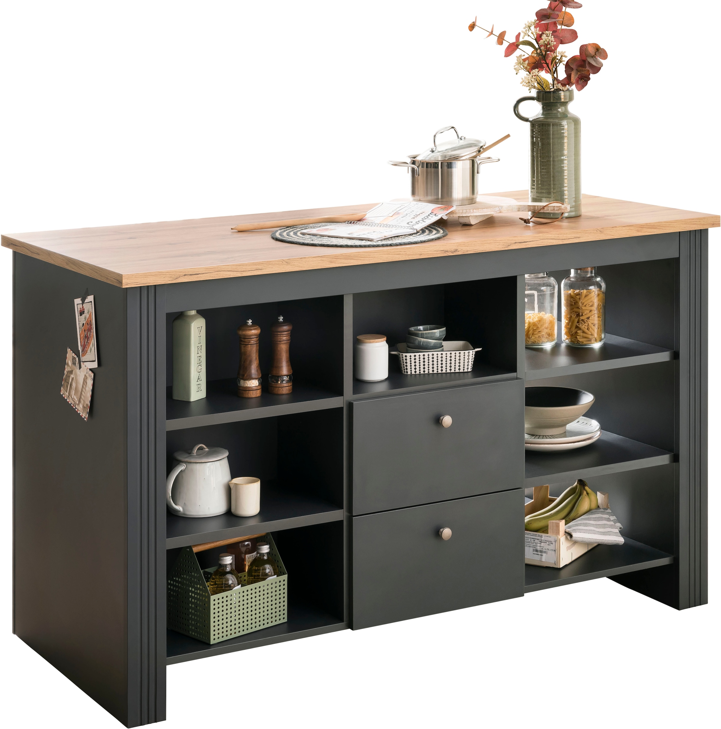 KOCHSTATION Unterschrank »KS-Westminster« Kücheninsel frei im Raum stellbar, Breite 150 cm, exclusiv by Otto