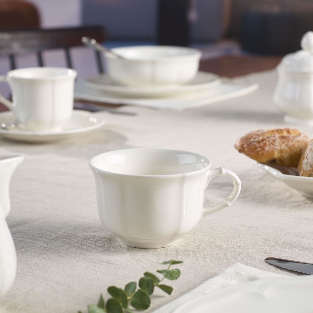 Villeroy & Boch Tasse »Teetasse mit Untertasse Manoir 130 ml weiß«