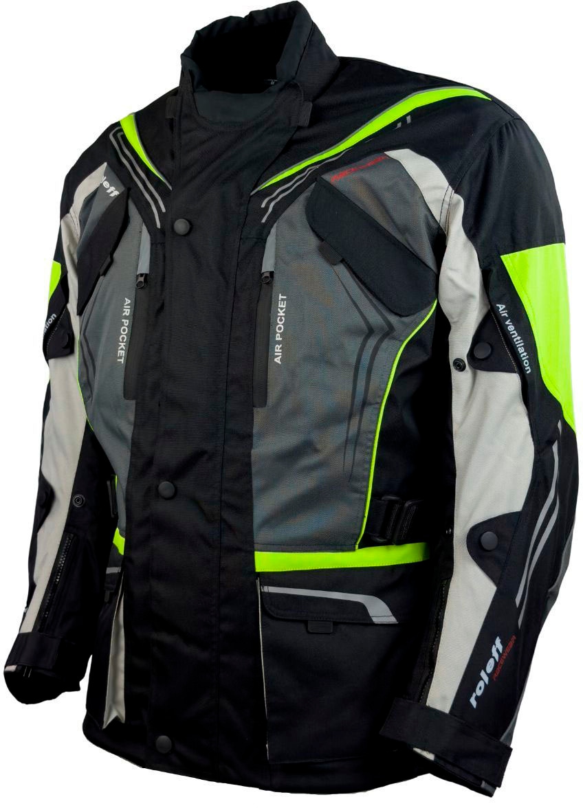 roleff Motorradjacke »Turin«, mit Sicherheitsstreifen