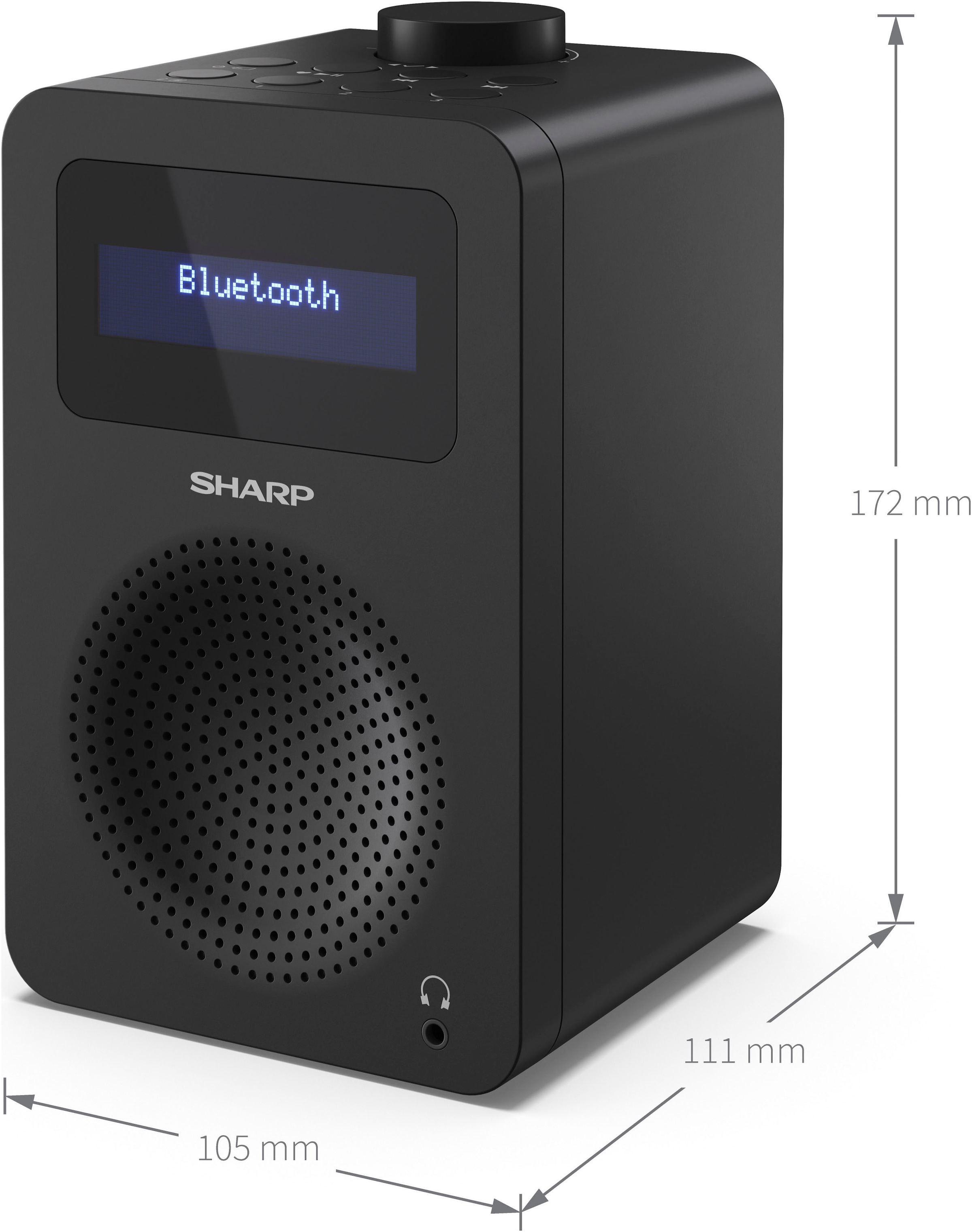 Sharp Radio »Digitalradio Tokyo«, (Bluetooth FM-Tuner mit RDS-Digitalradio (DAB+) 5 W)