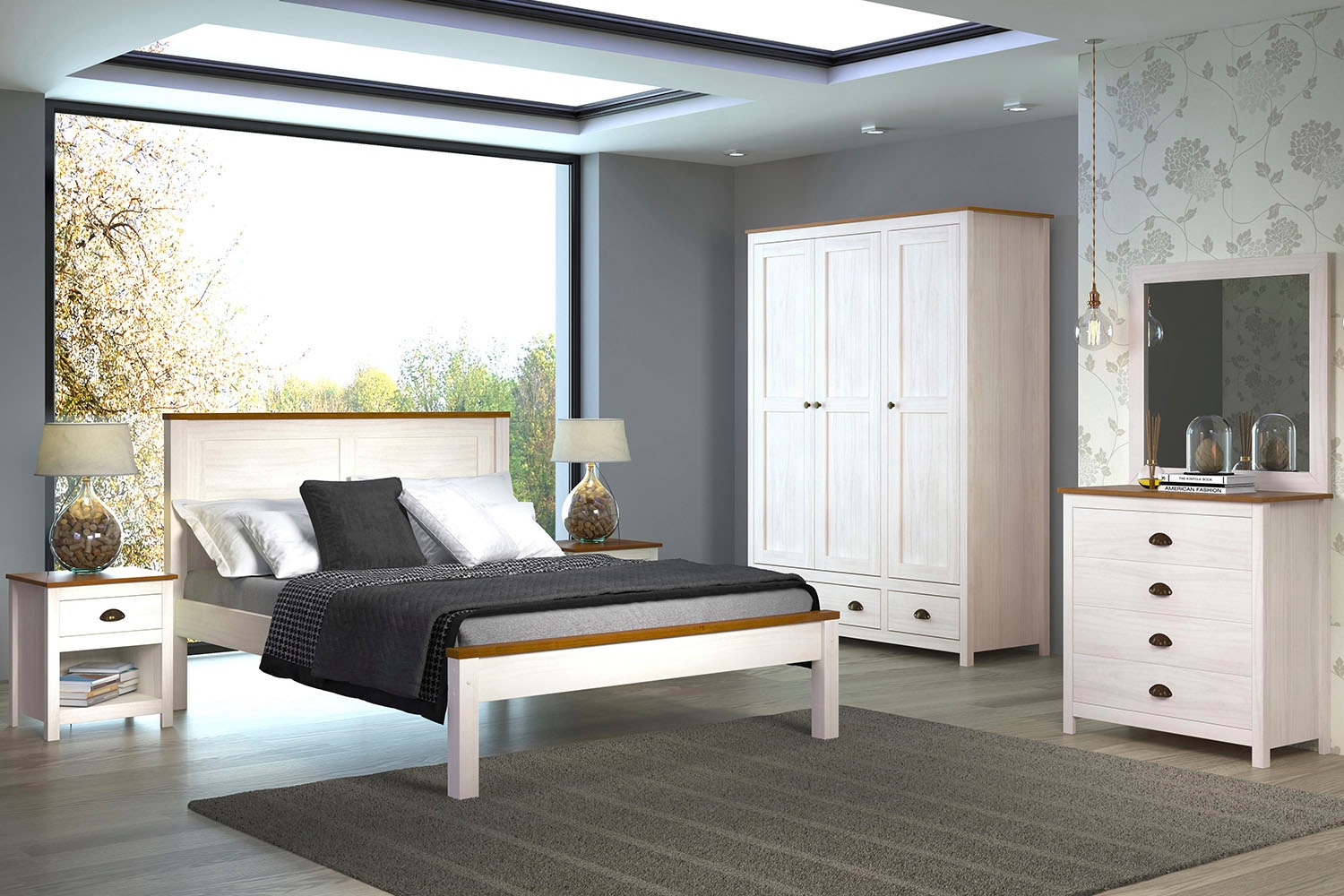 Home affaire Kommode, rustikal lackiert