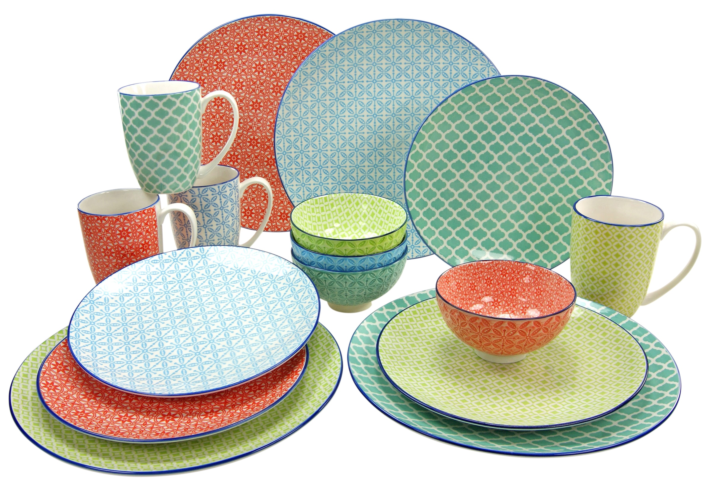 Set, tlg., im Online für (Set, Kaffeeservice Tafelservice »Mediterran«, im CreaTable OTTO Personen), Shop Kombiservice 16 Spülmaschinengeeignet und Service, 4