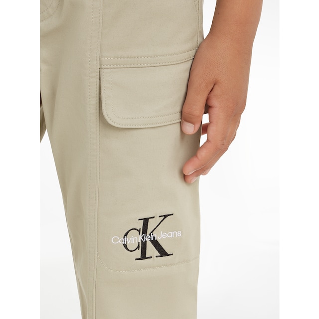 Calvin Klein Jeans Cargohose »SATEEN CARGO PANTS«, mit Logoprägung online  bei OTTO