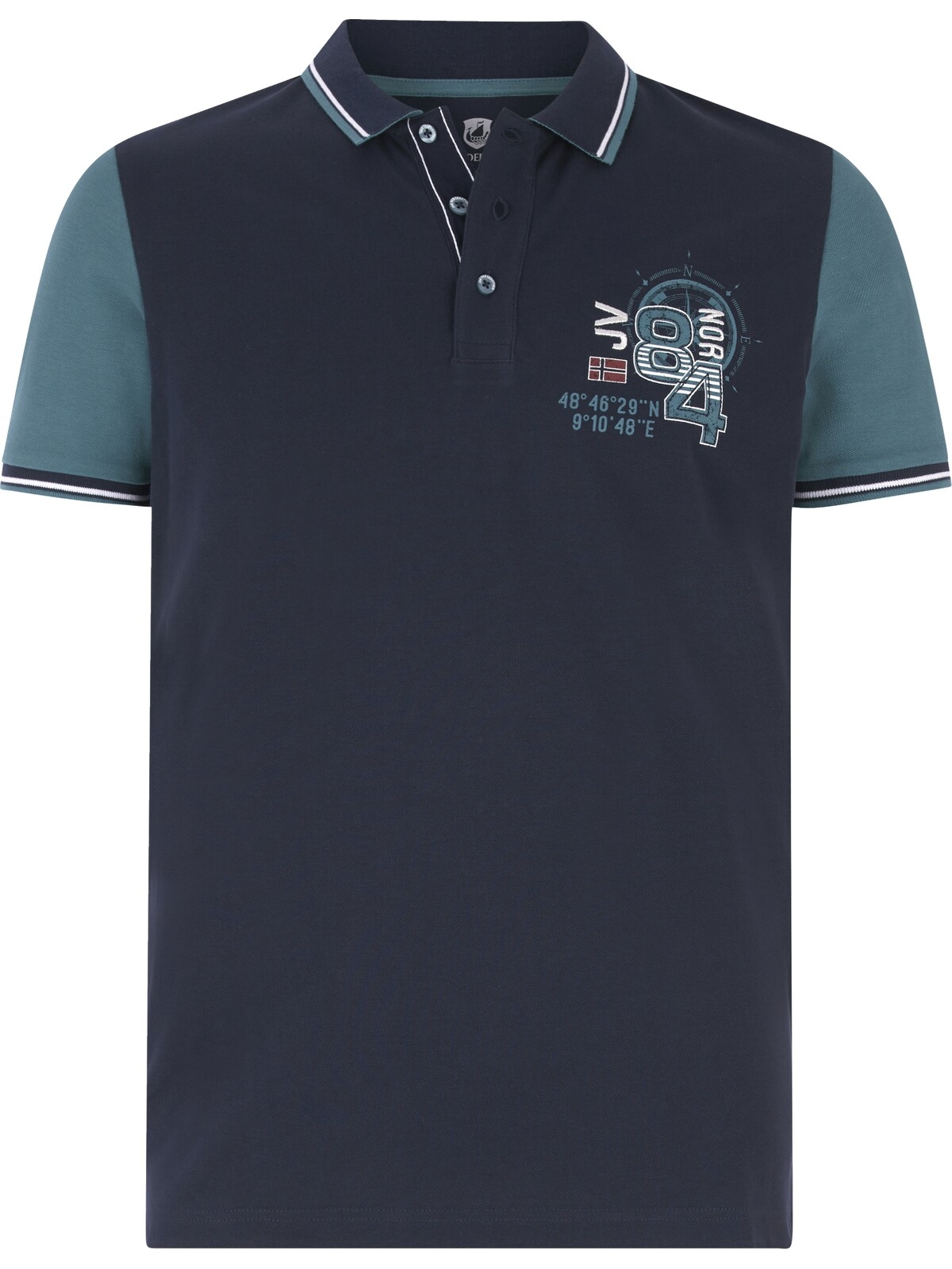 Jan Vanderstorm Poloshirt »Poloshirt OLEJORN«, (1 tlg.), mit kontrastfarbenen Ärmeln